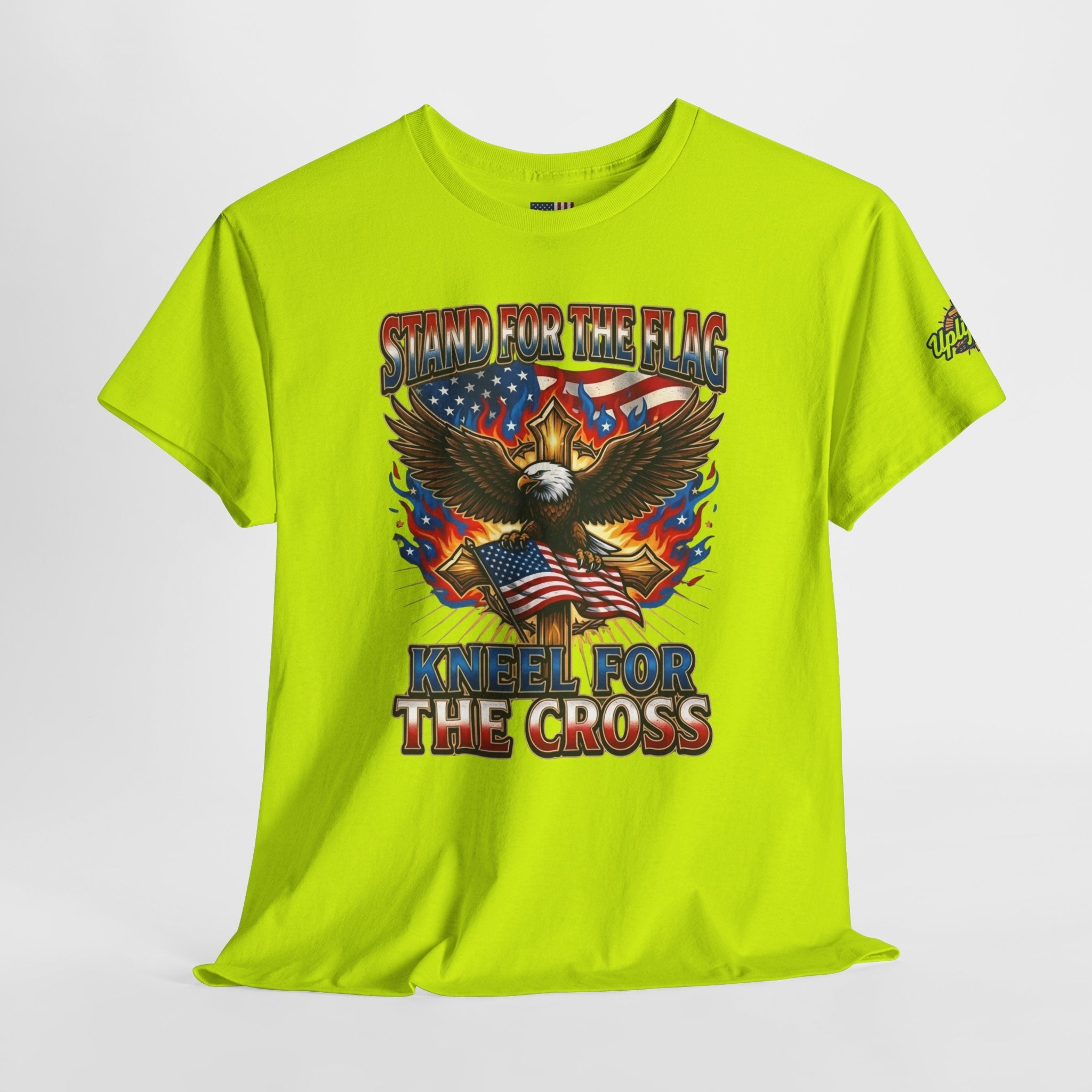 Stand for the Flag Kneel for the Cross T-shirt | Patriotic Eagle T-shirt Printify