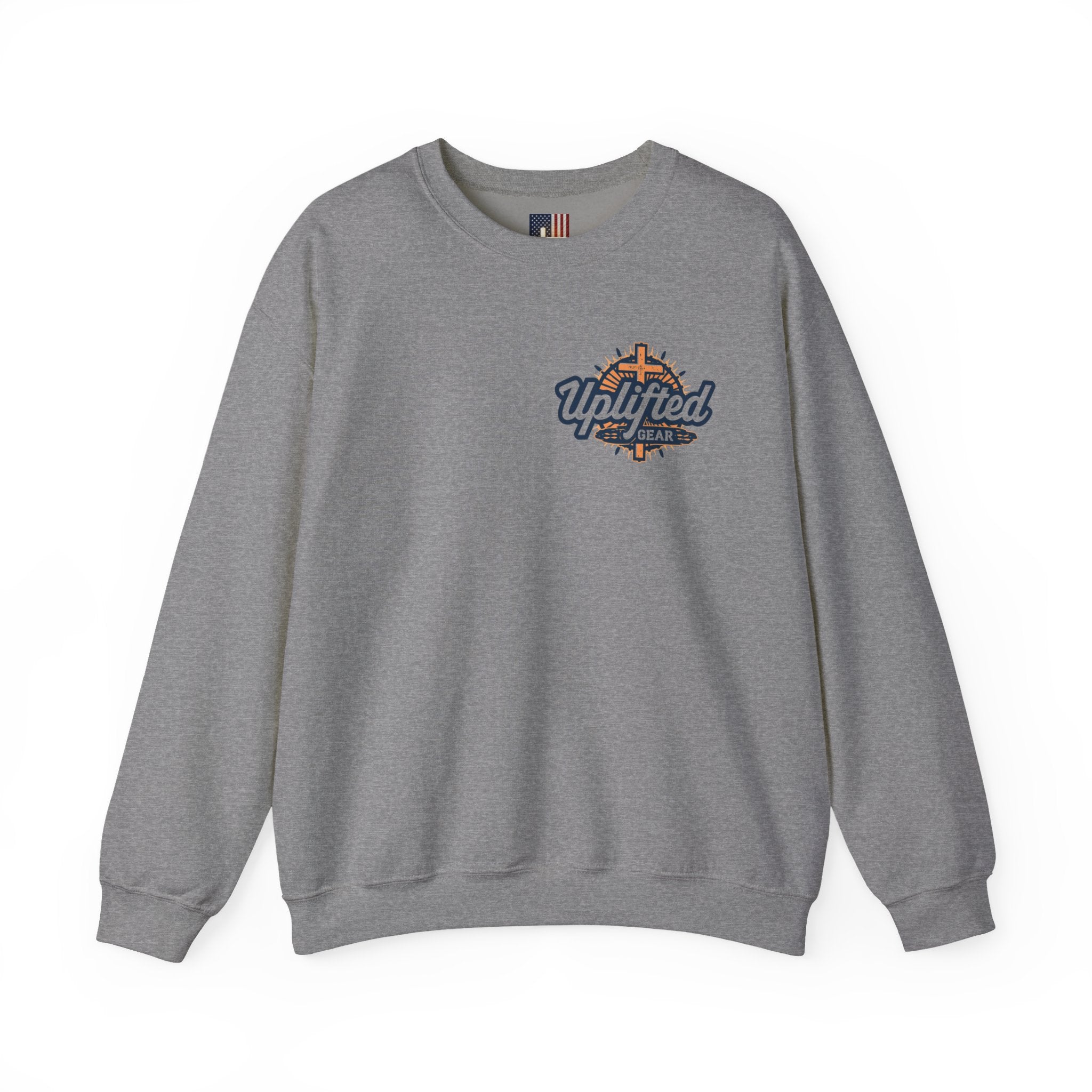 Jesus is King Sweatshirt – Bold Crown & Cross Christian Hoodie for Eternal Faith & Comfort Printify