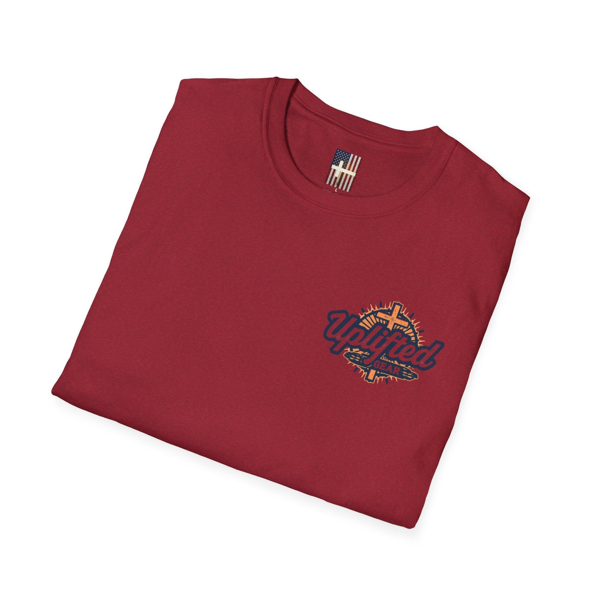 Jesus Is King T-shirt | Modern Typographic Cross Christian T-shirt Printify