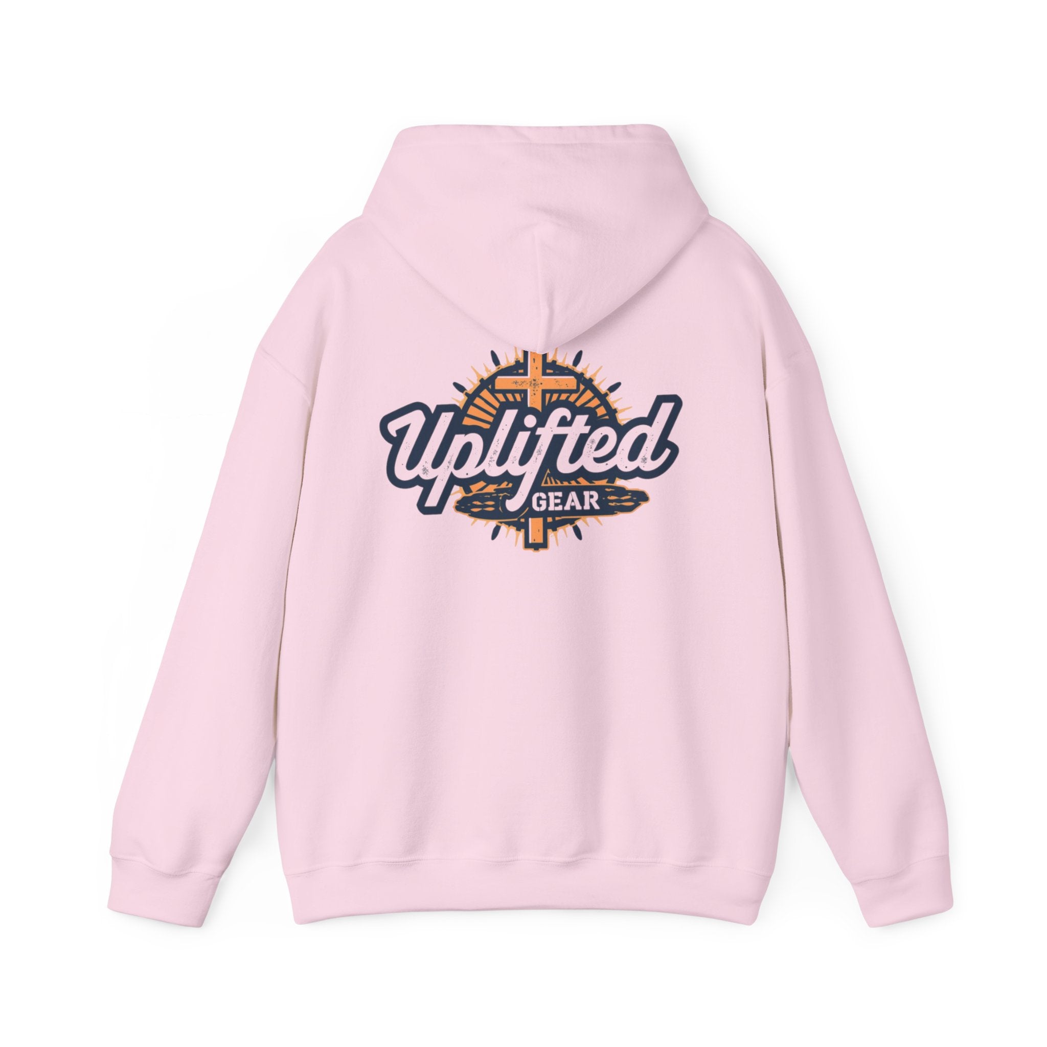 Uplifted Gear Christian Hoodie – Bold Logo Faith Hoodie for Inspired Living Printify