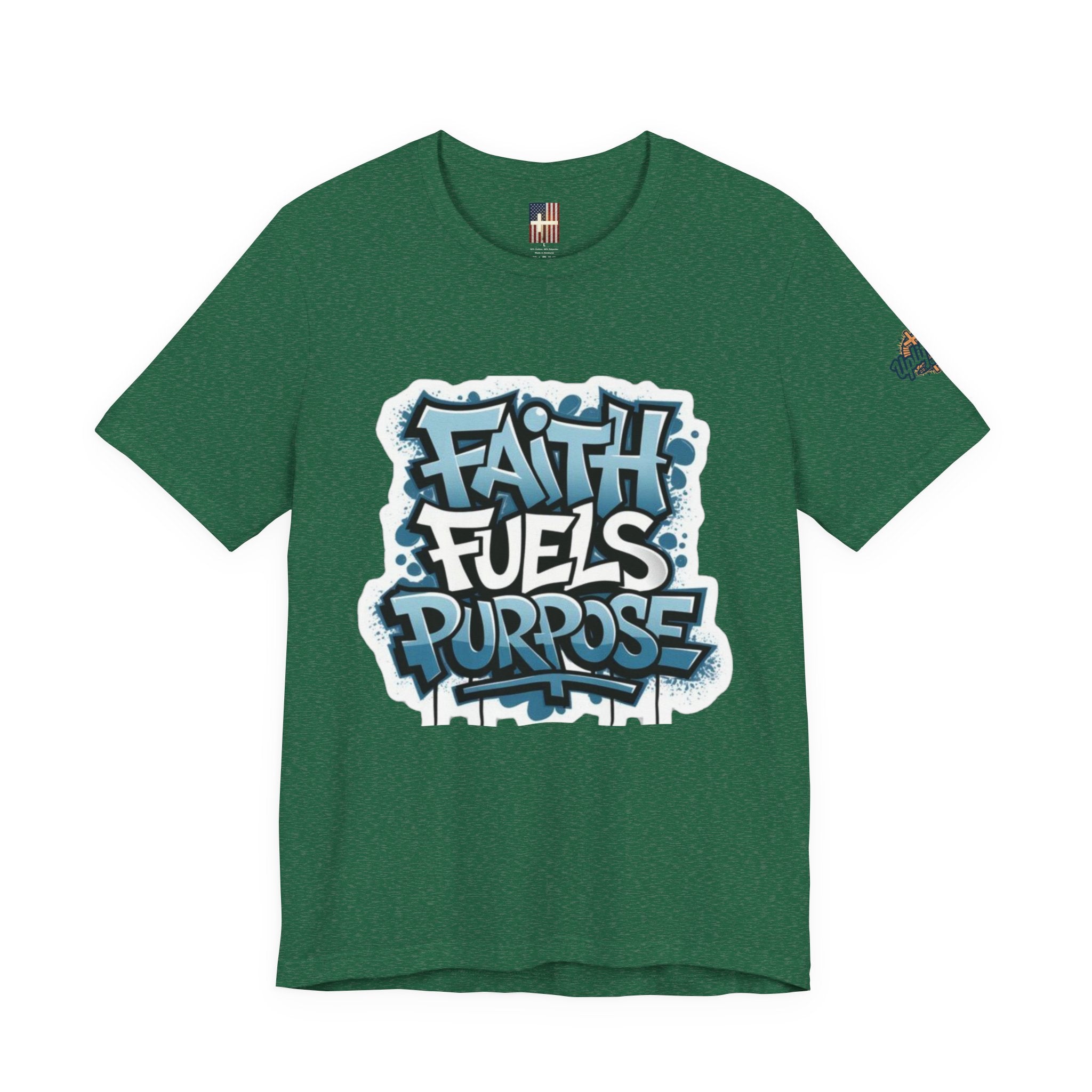 Faith Fuels Purpose T-shirt – Inspirational Christian T-shirt for Divine Drive & Unstoppable Belief Printify