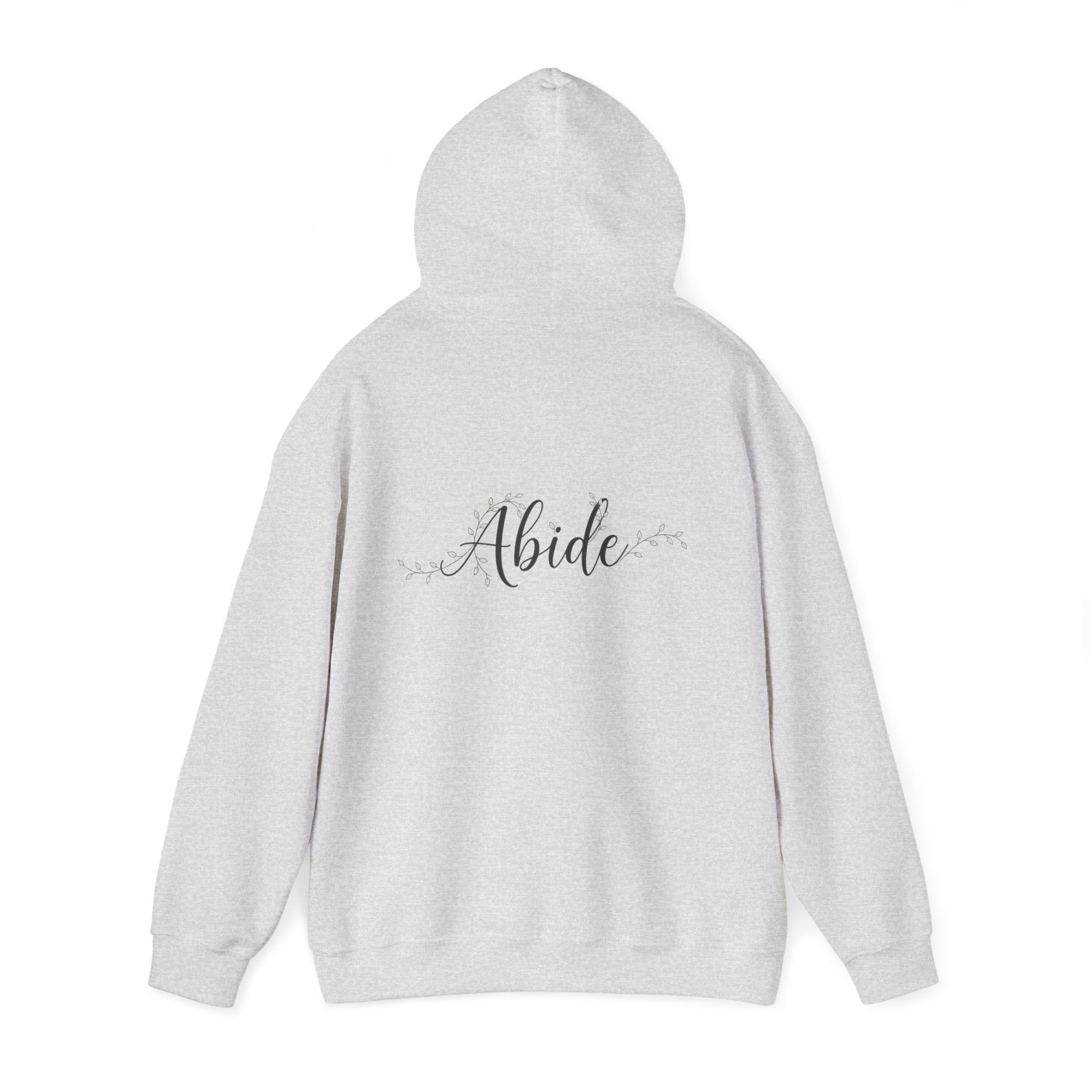 Abide Hoodie – Vine Wrapped John 15:5 Christian Hoodie for Cozy Devotion Printify