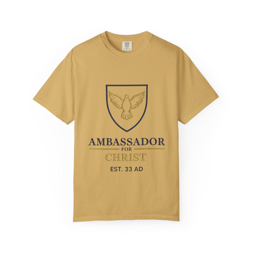 Ambassador for Christ T-Shirt – Established 33 AD Christian Tee for Bold Faith Printify