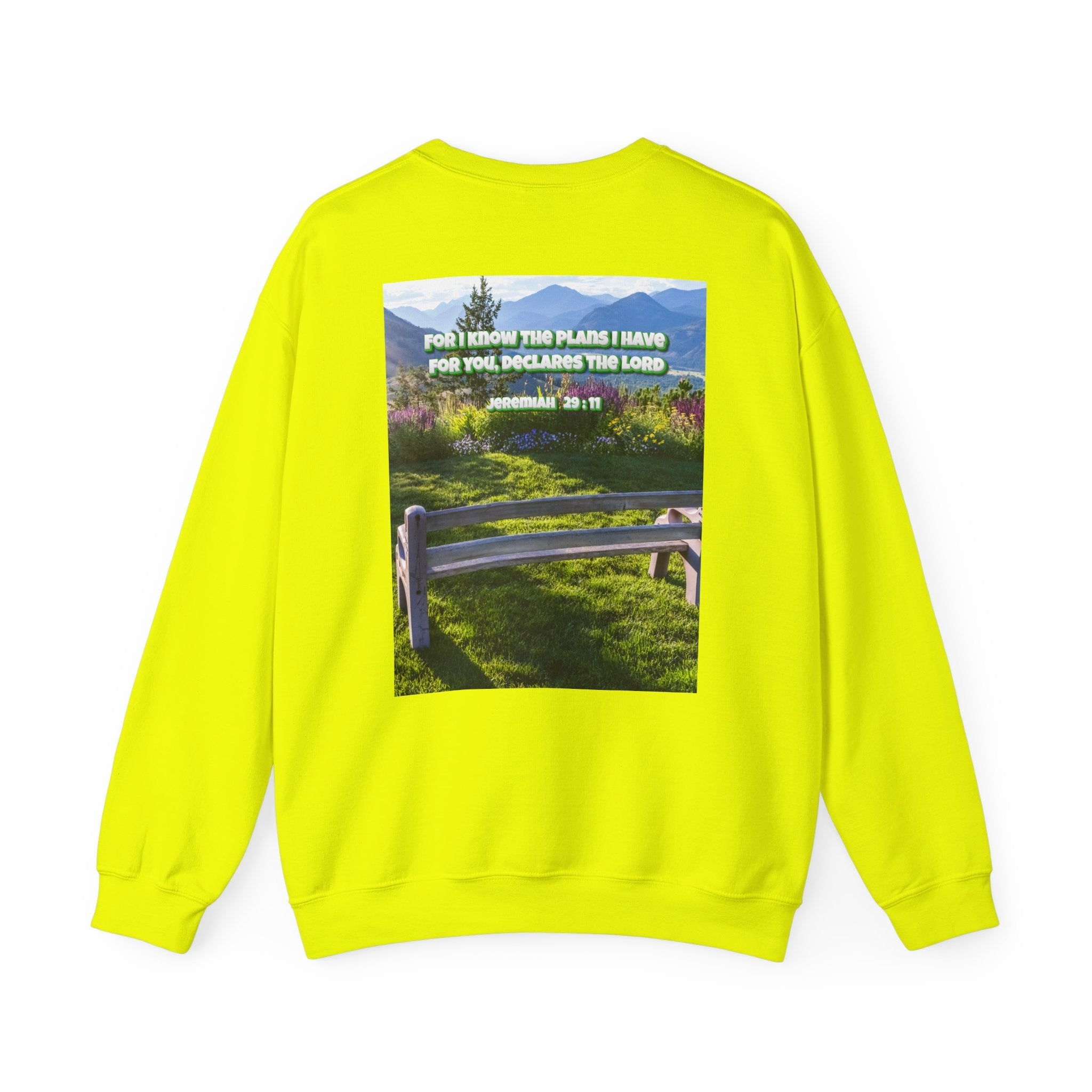 Bible Verse Unisex Heavy Blend™ Crewneck Sweatshirt -  Jeremiah 29 : 11 Printify