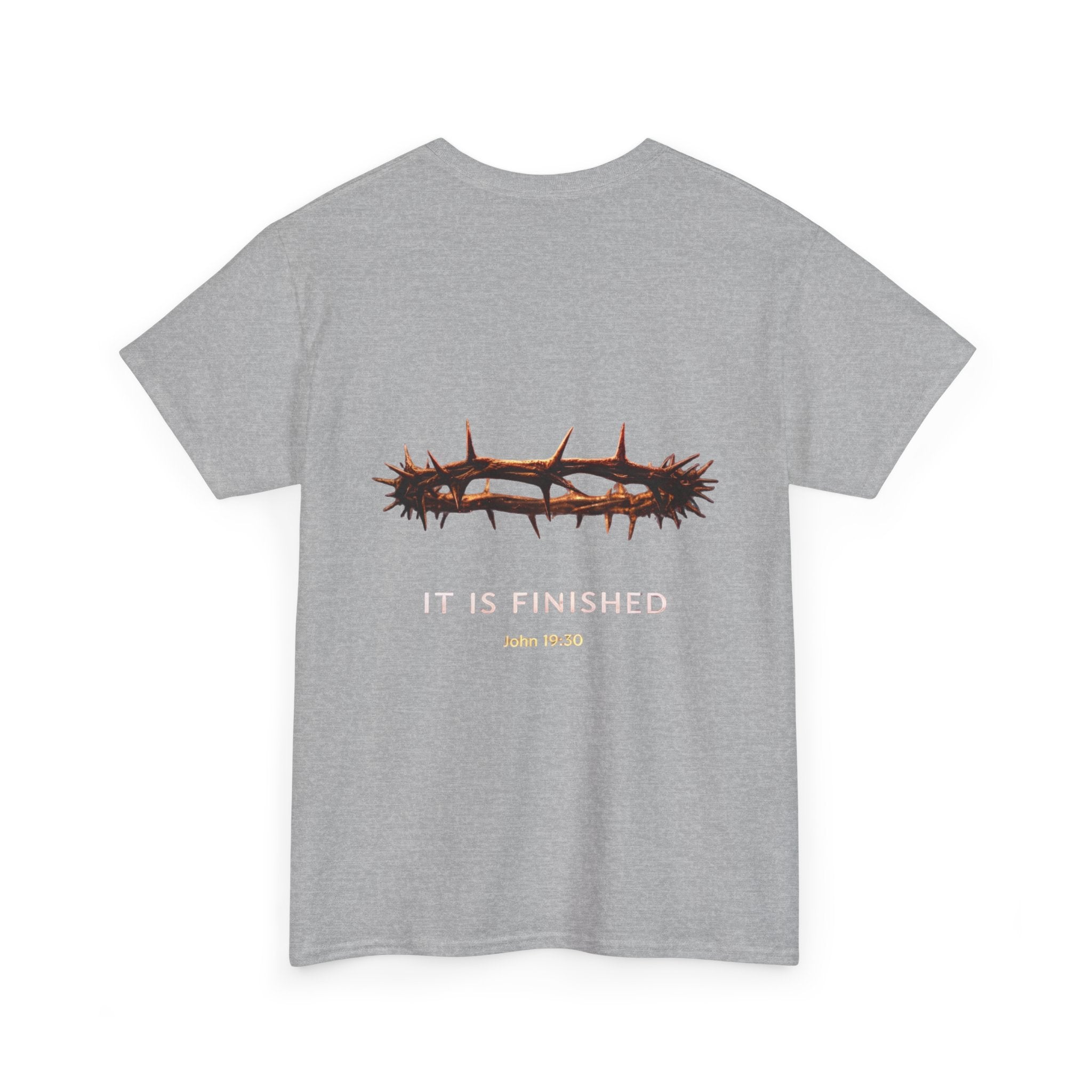 It Is Finished Crown of Thorns Tee — Christian John 19:30 Faith Shirt Printify