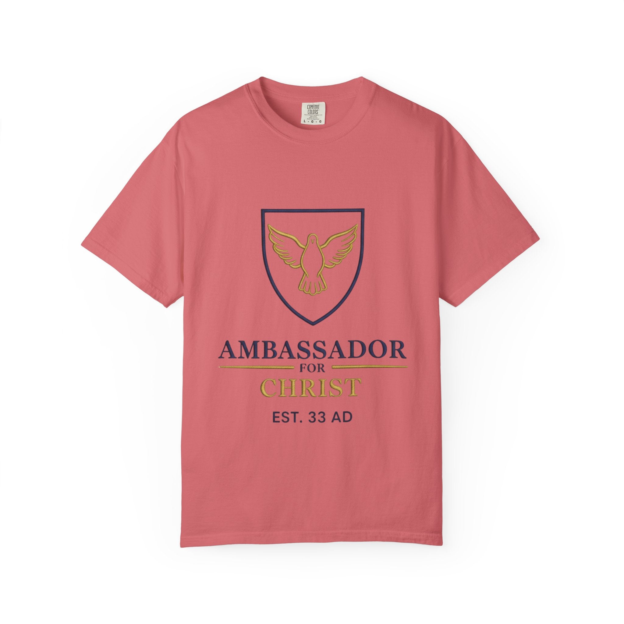 Ambassador for Christ T-Shirt – Established 33 AD Christian Tee for Bold Faith Printify