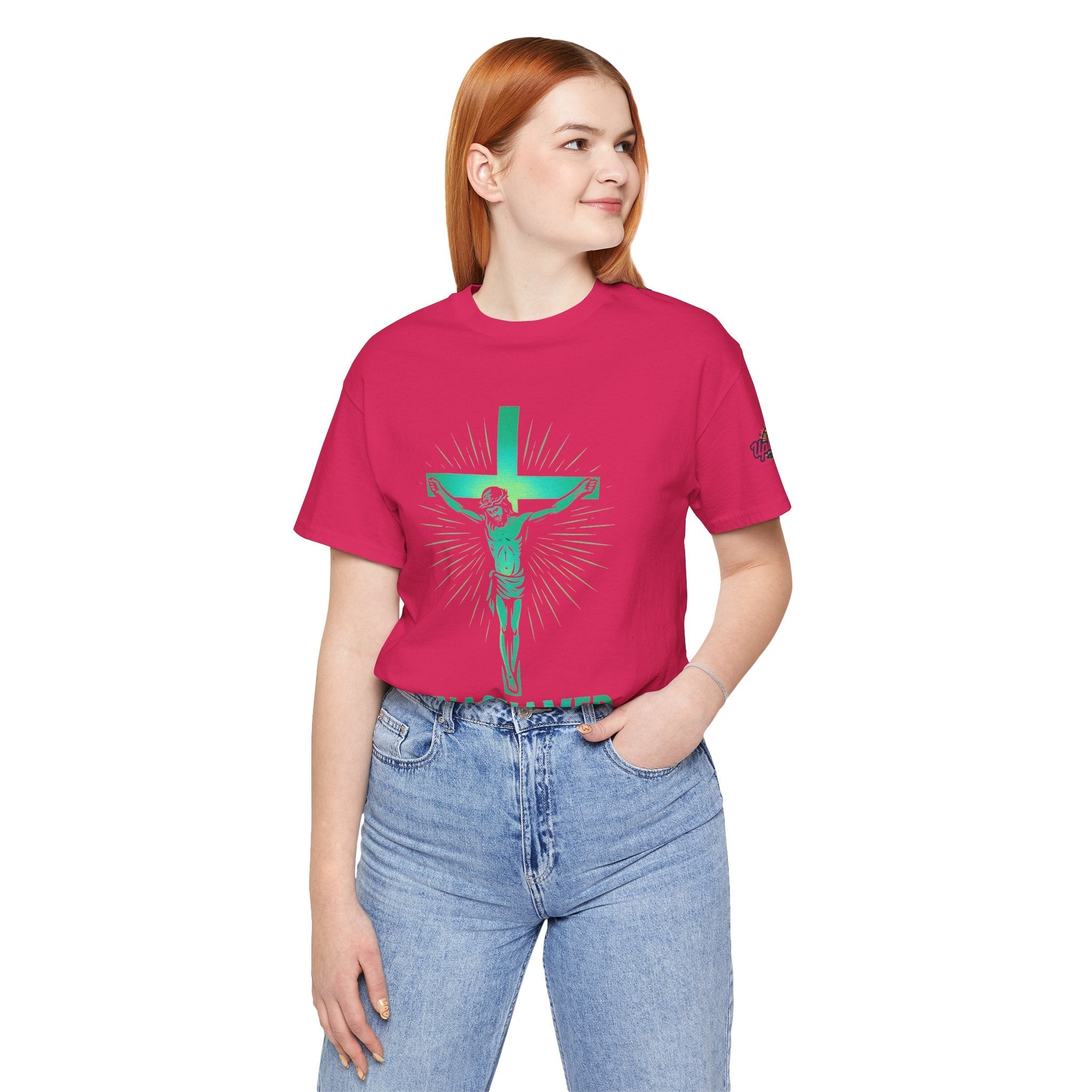 Unashamed T-shirt – Romans 1:16 Crucifixion Christian t-shirt for Bold Unwavering Faith Printify