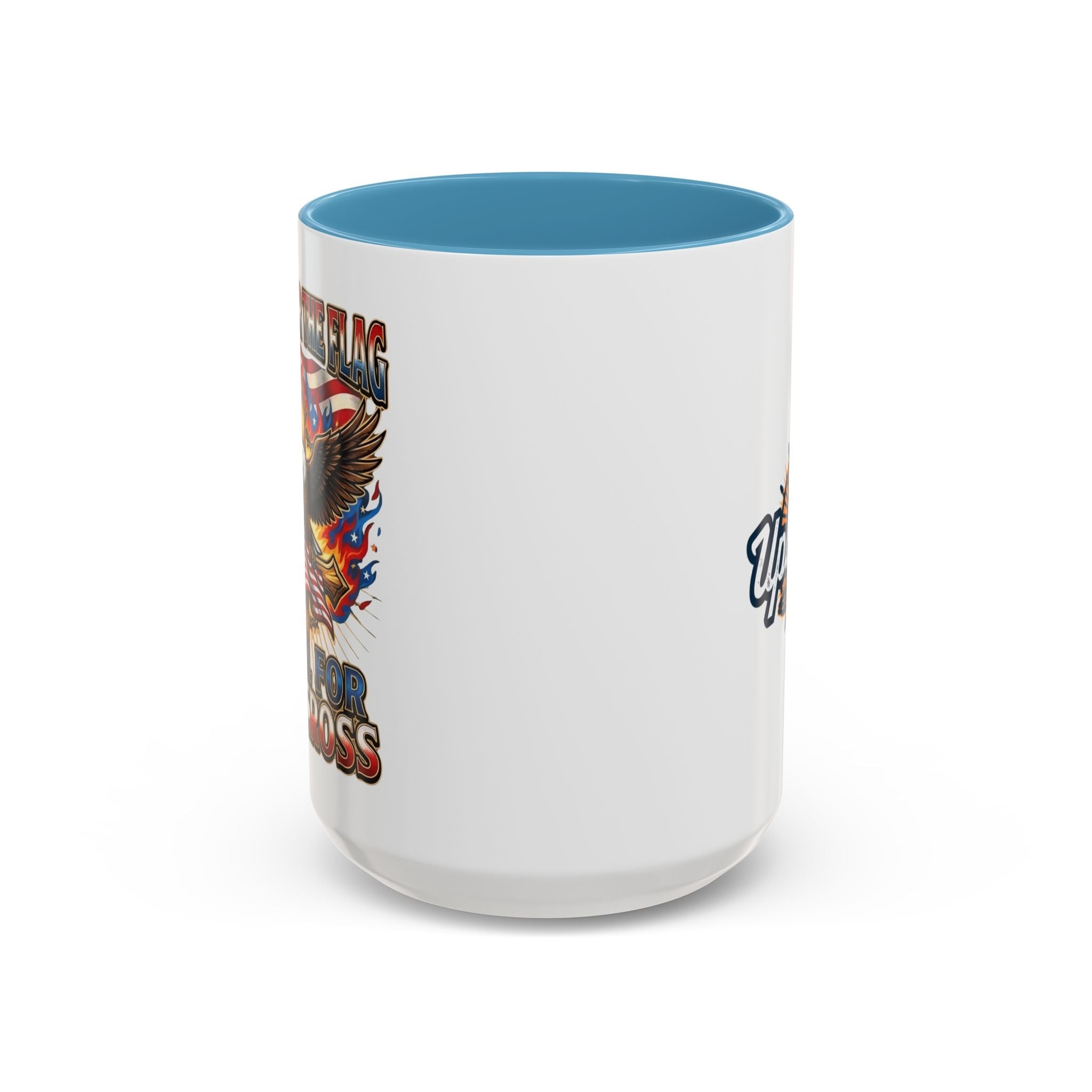 Patriotic Eagle Coffee Mug — "Stand for the Flag, Kneel for the Cross" (11/15oz) Printify