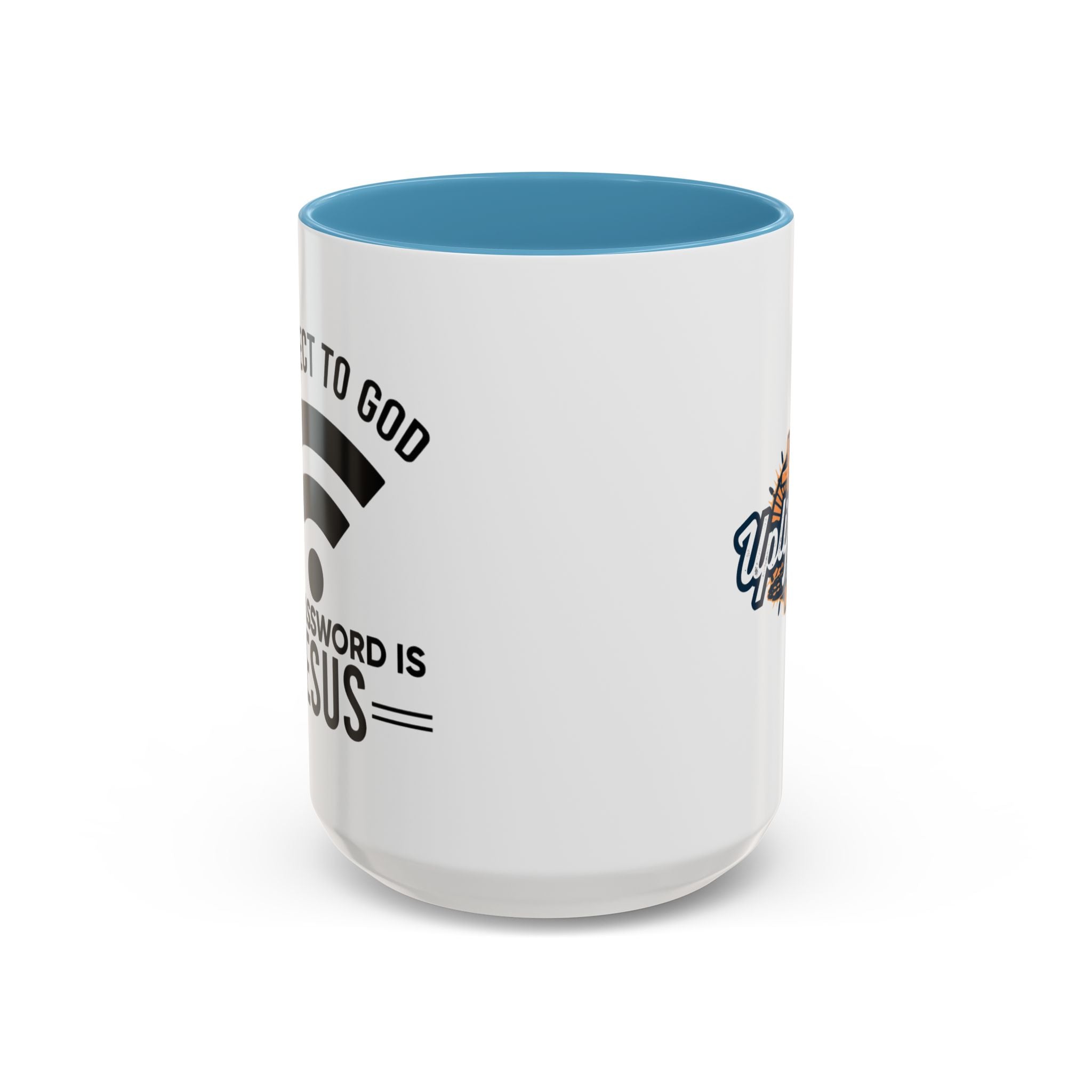 Connect to God Coffee Mug — "WIFI Password is Jesus" Funny Christian Faith Mug Printify