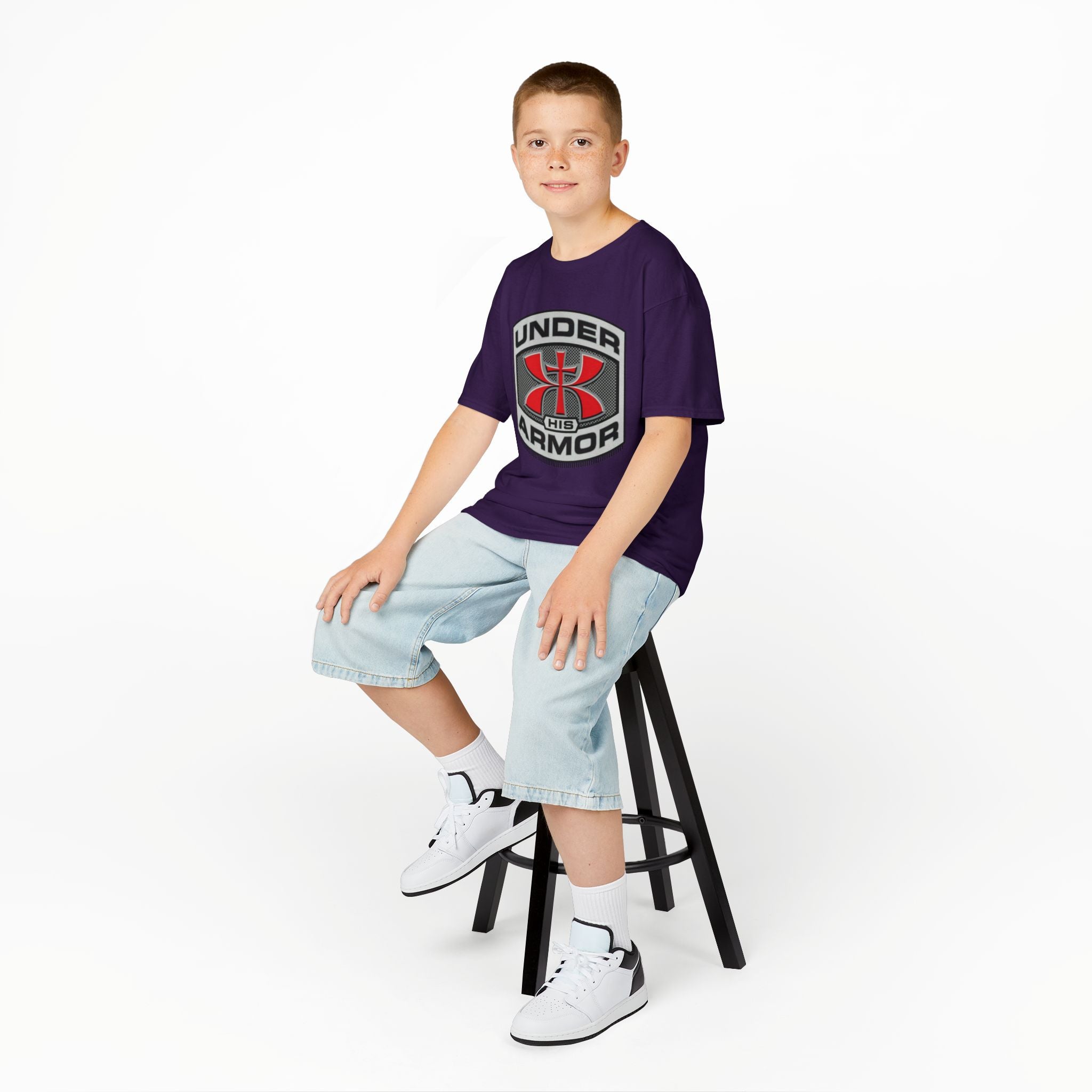 Under HIS Armor Christian T-Shirt — Faith-Inspired Under Armour Style Printify