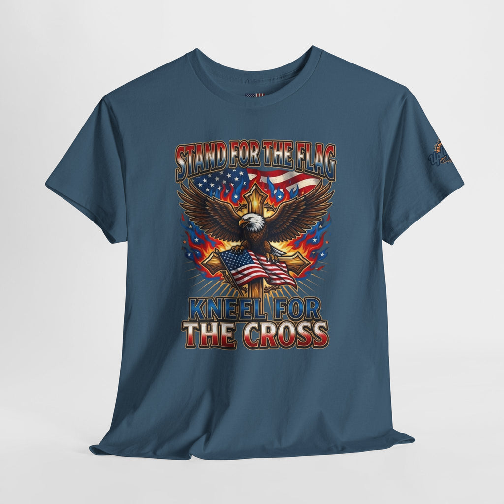 Stand for the Flag Kneel for the Cross T-shirt | Patriotic Eagle T-shirt Printify