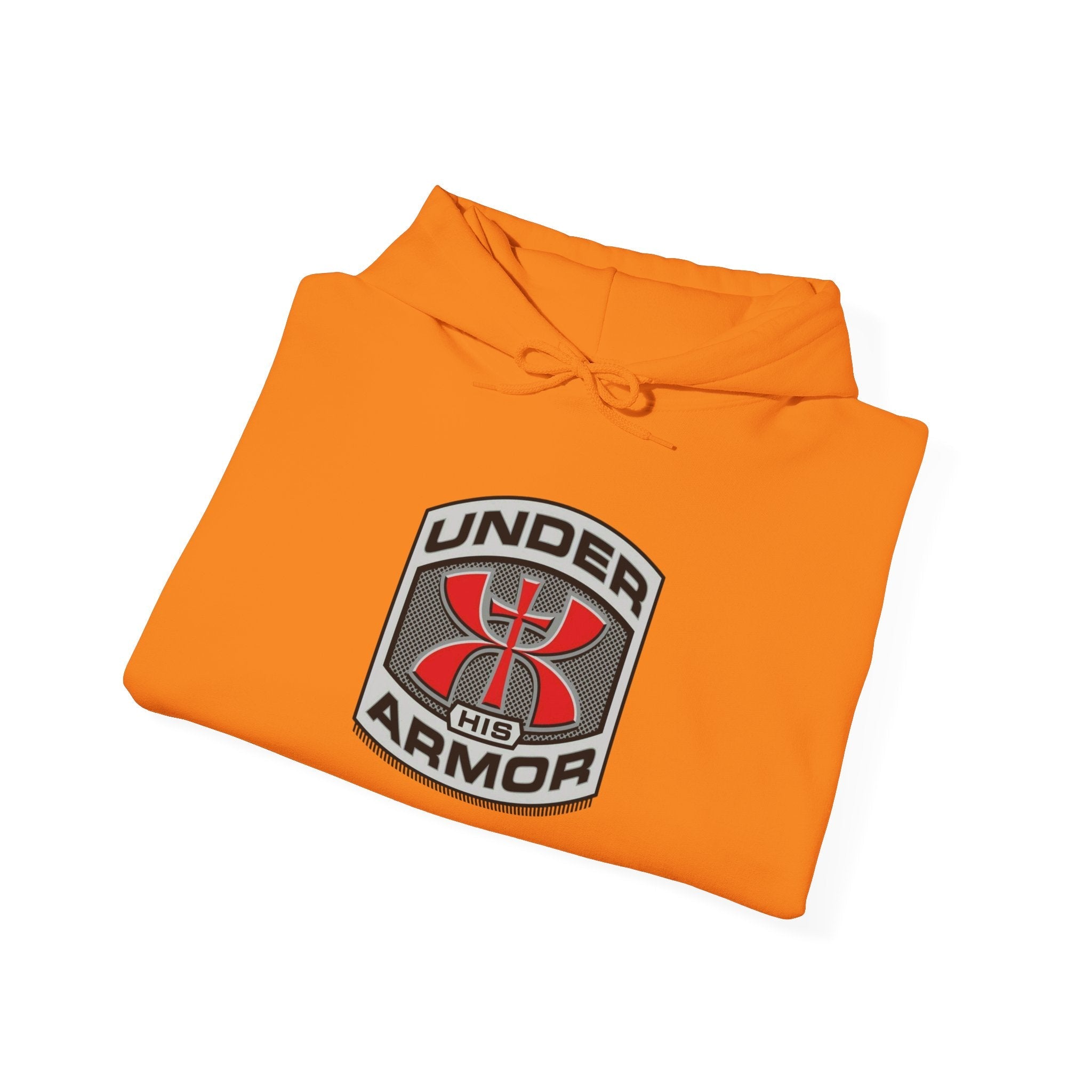 Under Armor Logo Hoodie — Black Athletic Pullover Printify