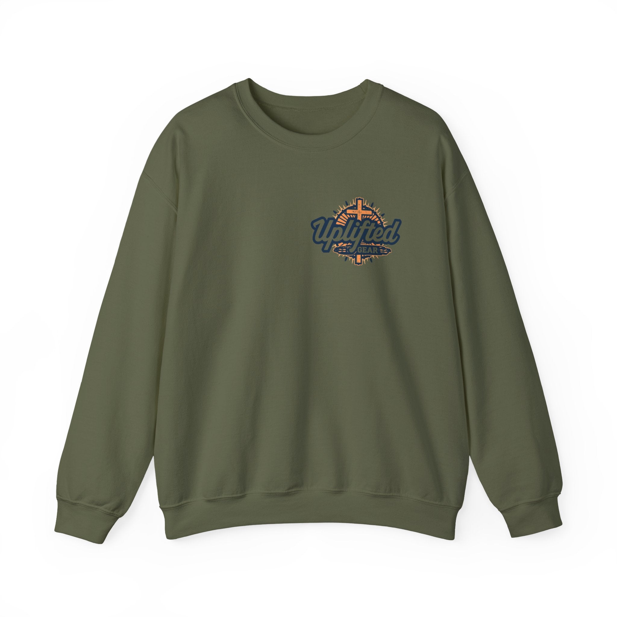 Uplifted Gear Christian Logo Sweatshirt Printify