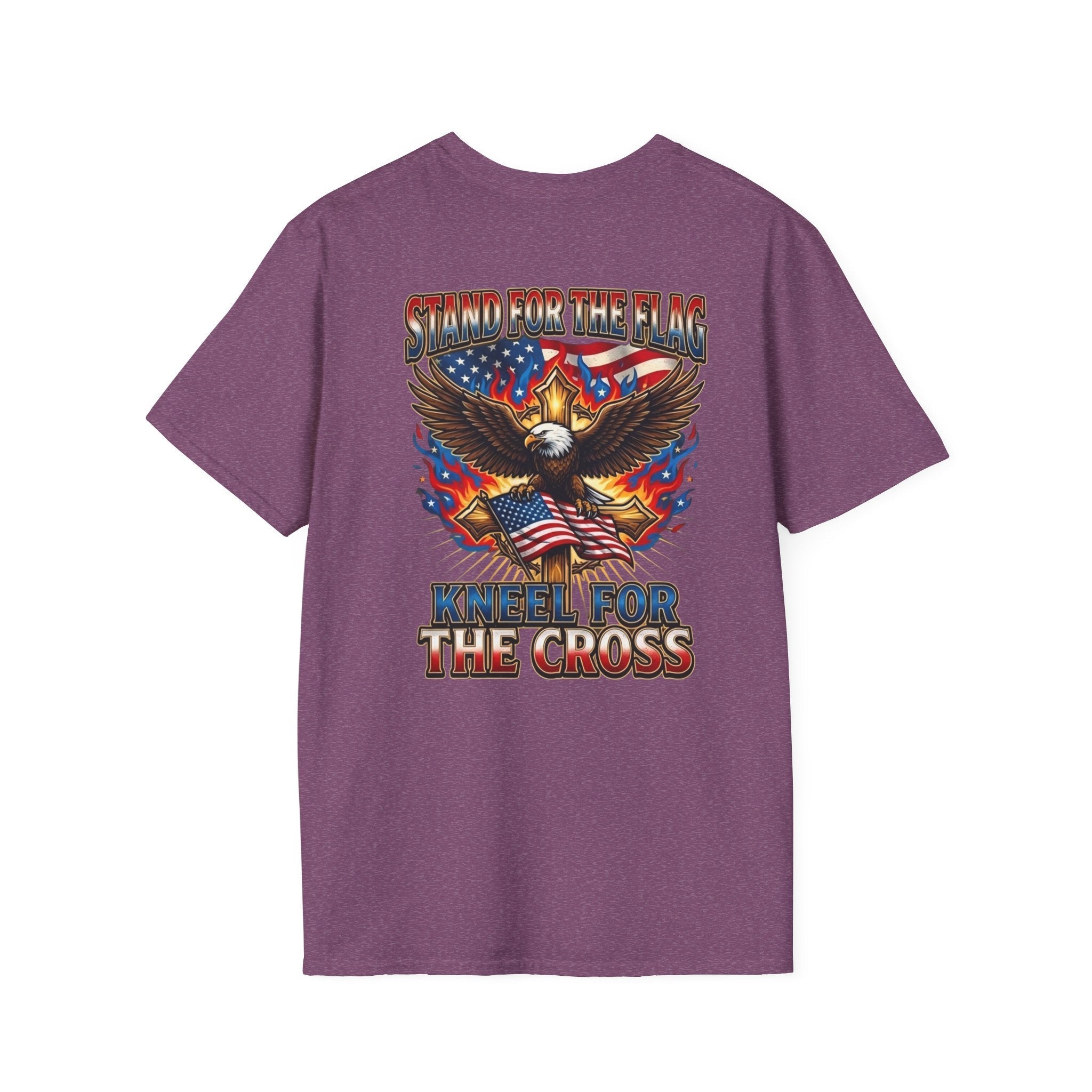 Stand for the Flag Kneel for the Cross T-shirt | Patriotic Eagle T-shirt Printify