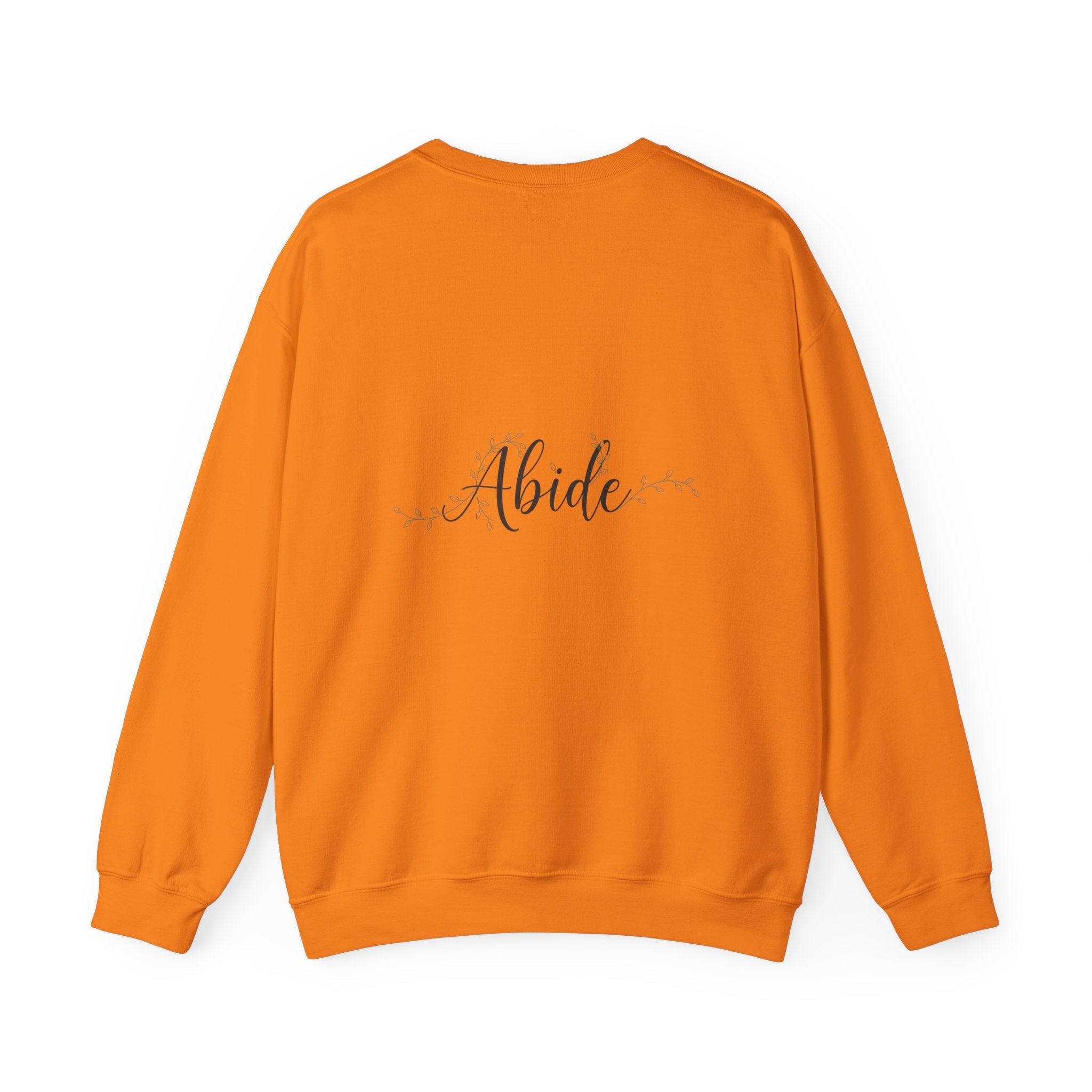 Abide Sweatshirt – Vine Wrapped John 15:5 Christian Sweatshirt for Cozy Devotion Printify