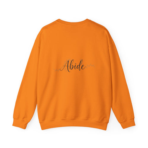 Abide Sweatshirt – Vine Wrapped John 15:5 Christian Sweatshirt for Cozy Devotion Printify