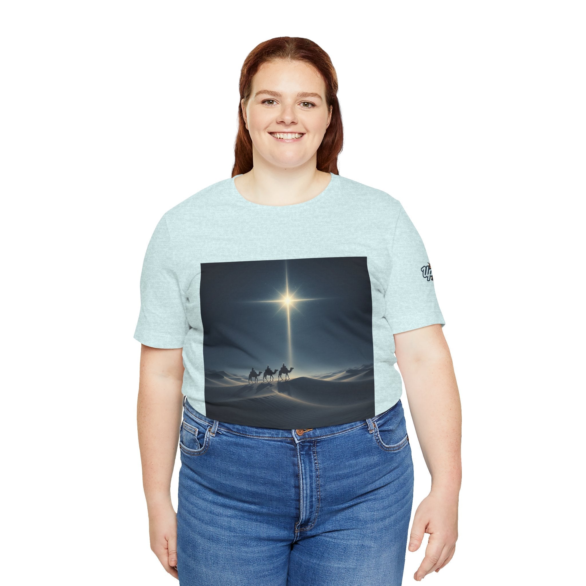 3 Wise Men T-shirt – Magi Camels Nativity Journey Christian Christmas T-shirt for Epiphany Faith & Holy Night Printify