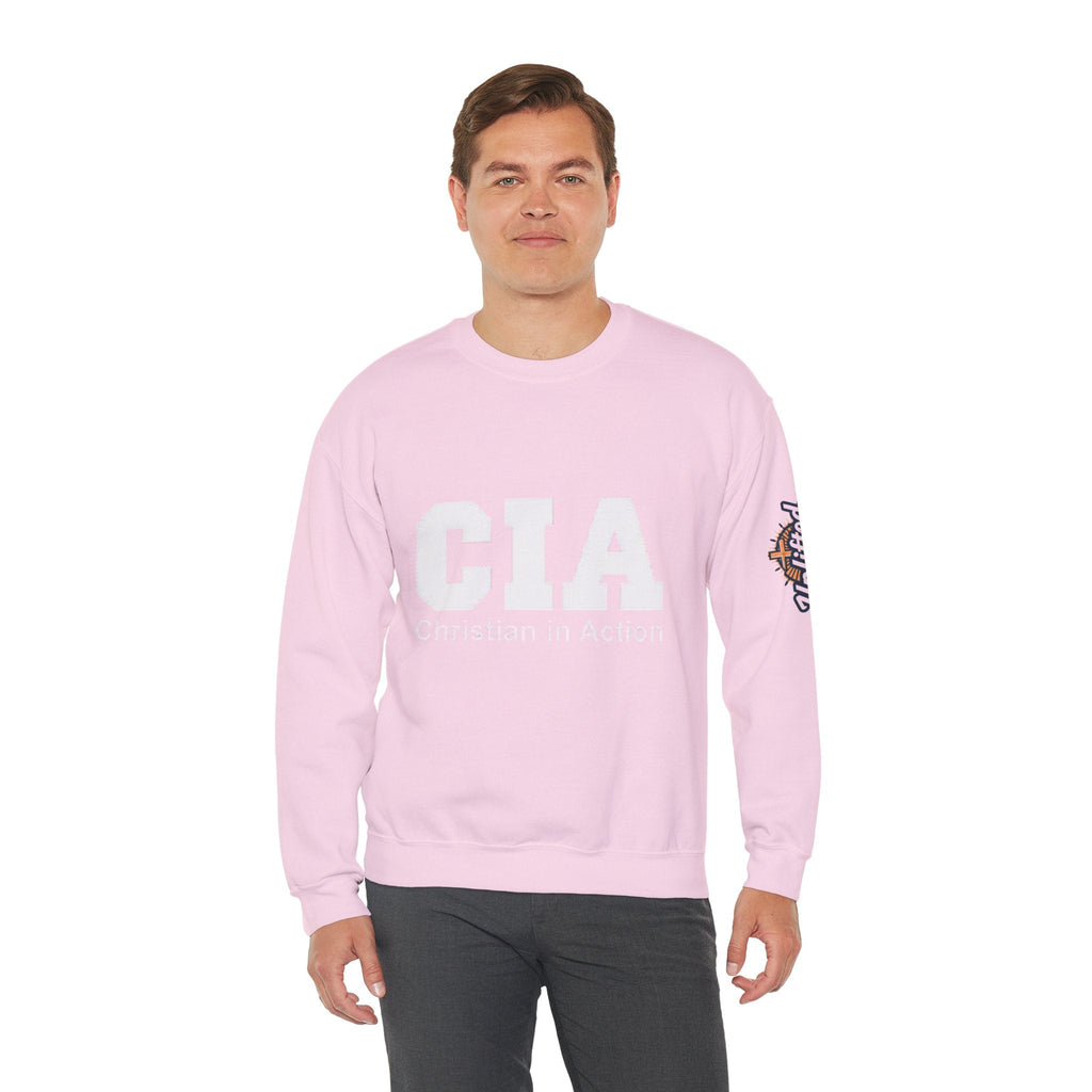 CIA Christian in Action Sweatshirt - Funny Faith Parody Sweatshirt - Mission Ready Apparel Printify