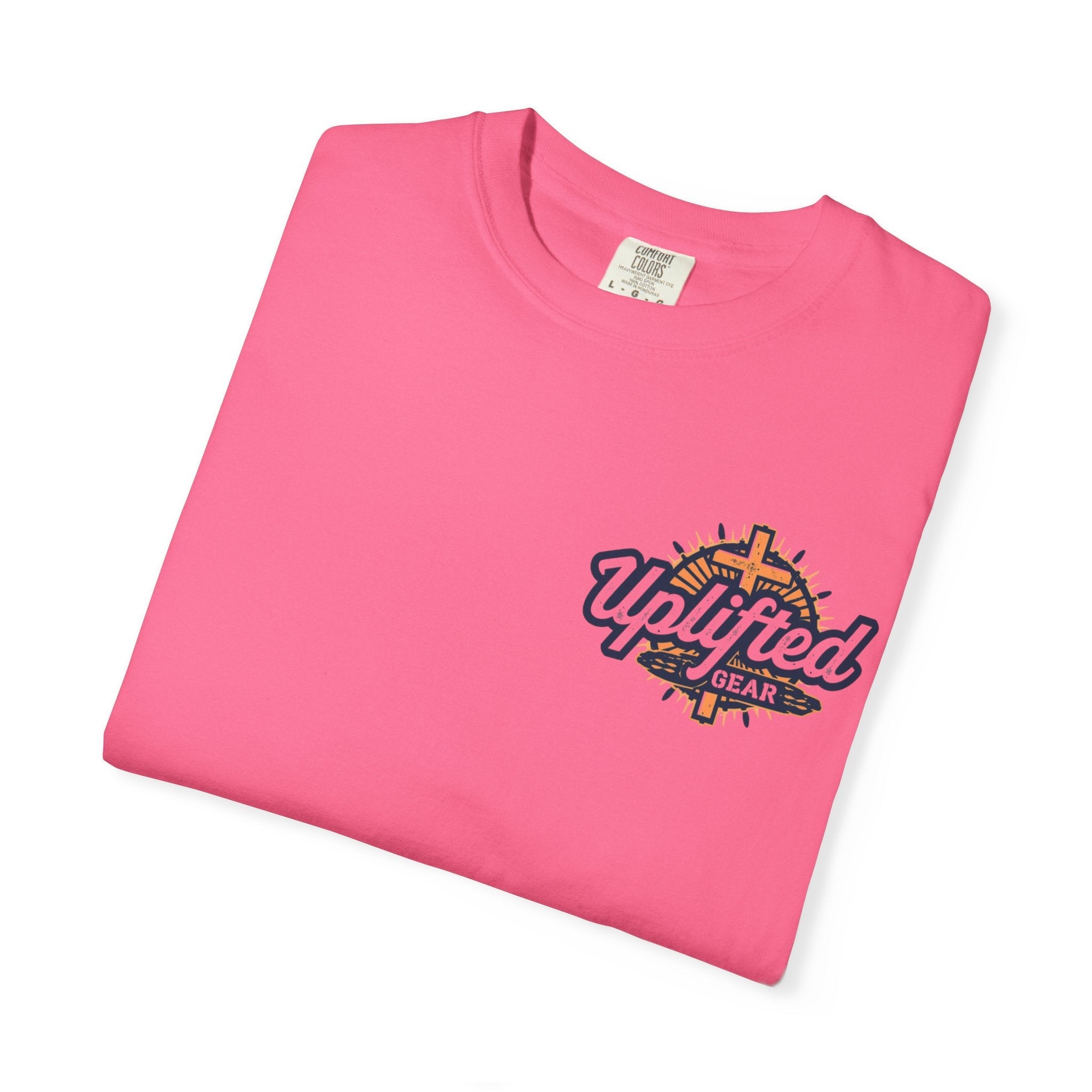 Jesus Saves T-shirt – Radiant Cross & Rays of Light Christian T-shirt for Eternal Hope & Faith Printify
