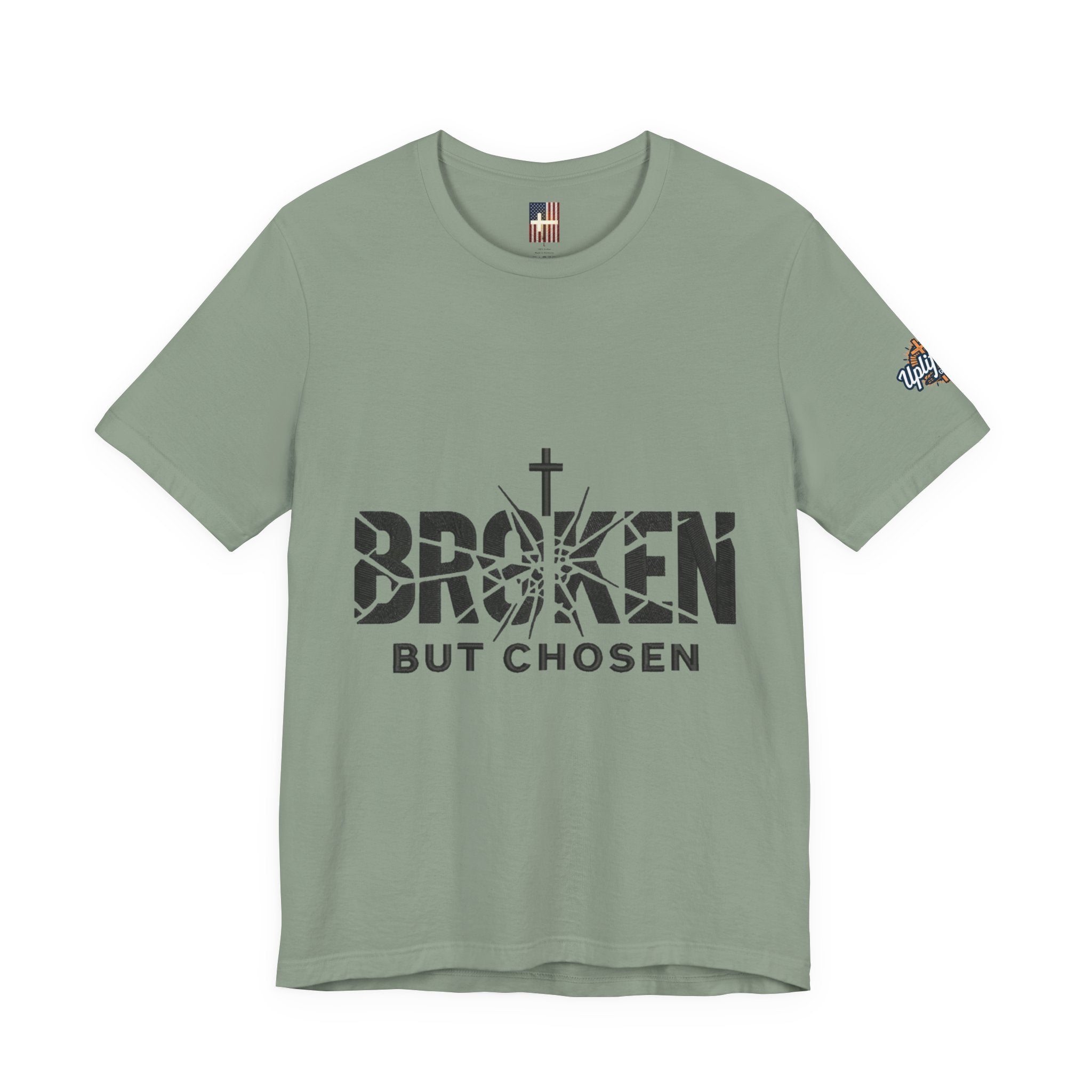 Broken But Chosen T-Shirt — Inspirational Faith Graphic Tee