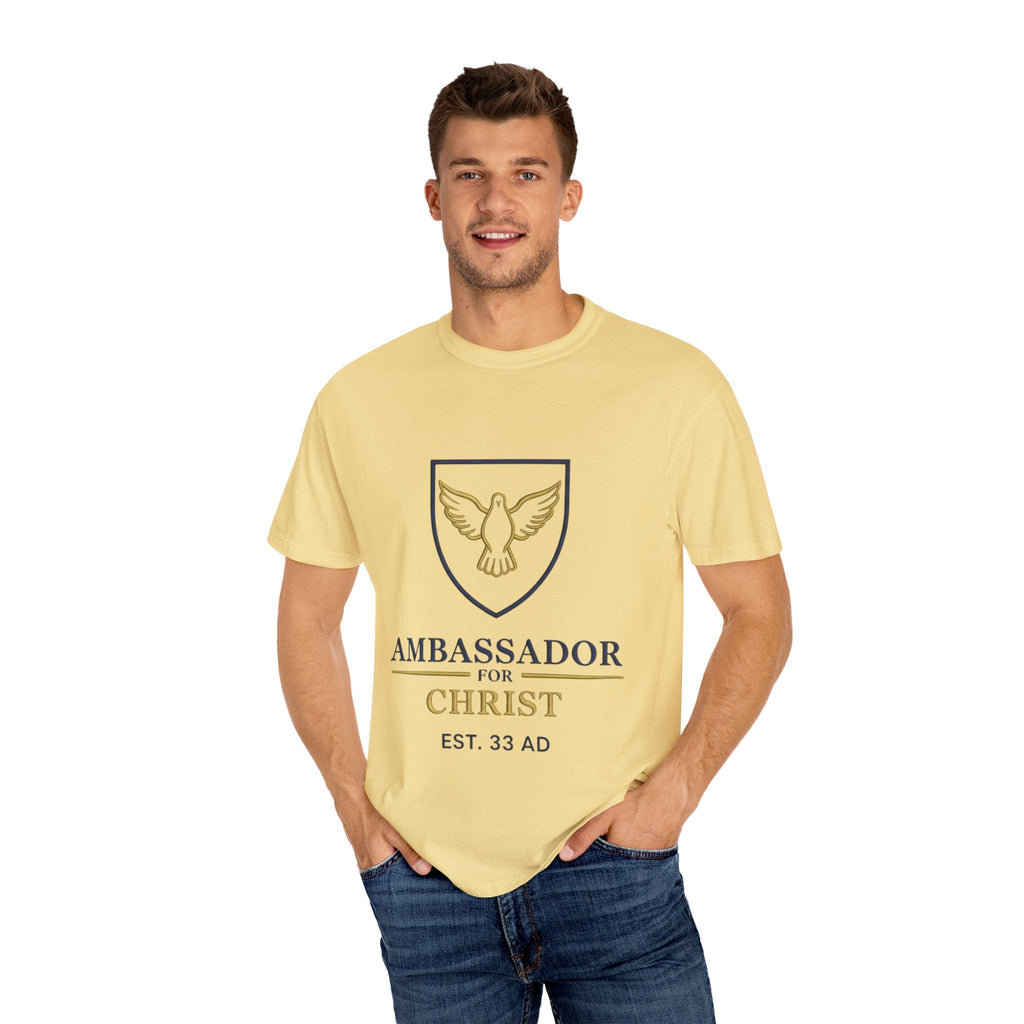 Ambassador for Christ T-Shirt – Established 33 AD Christian Tee for Bold Faith Printify