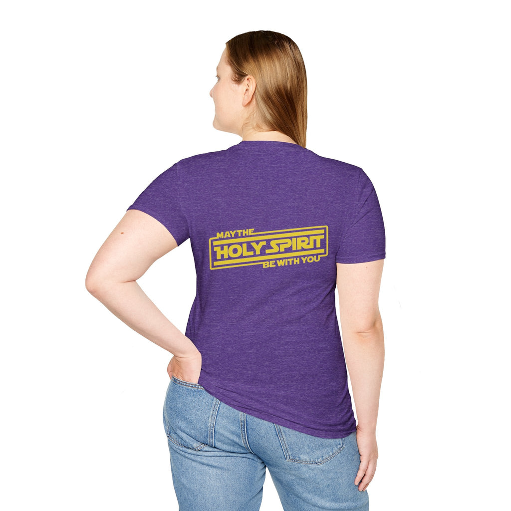 May the Holy Spirit Be With You T-shirt - Christian Star Wars Parody T-shirt Printify