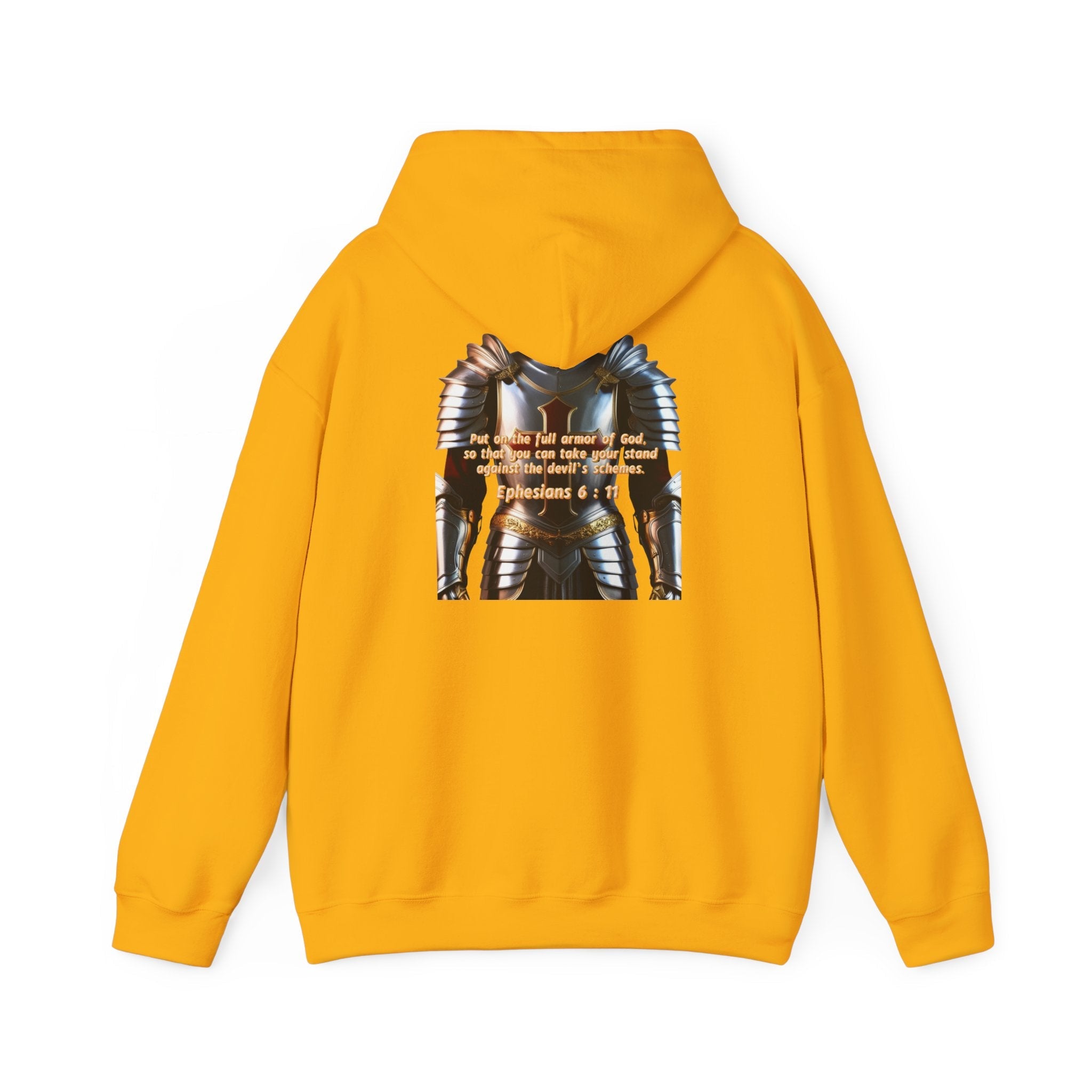 Religious Graphic Armor Of God Design - Unisex Heavy Blend™ Hooded Sweatshirt Printify