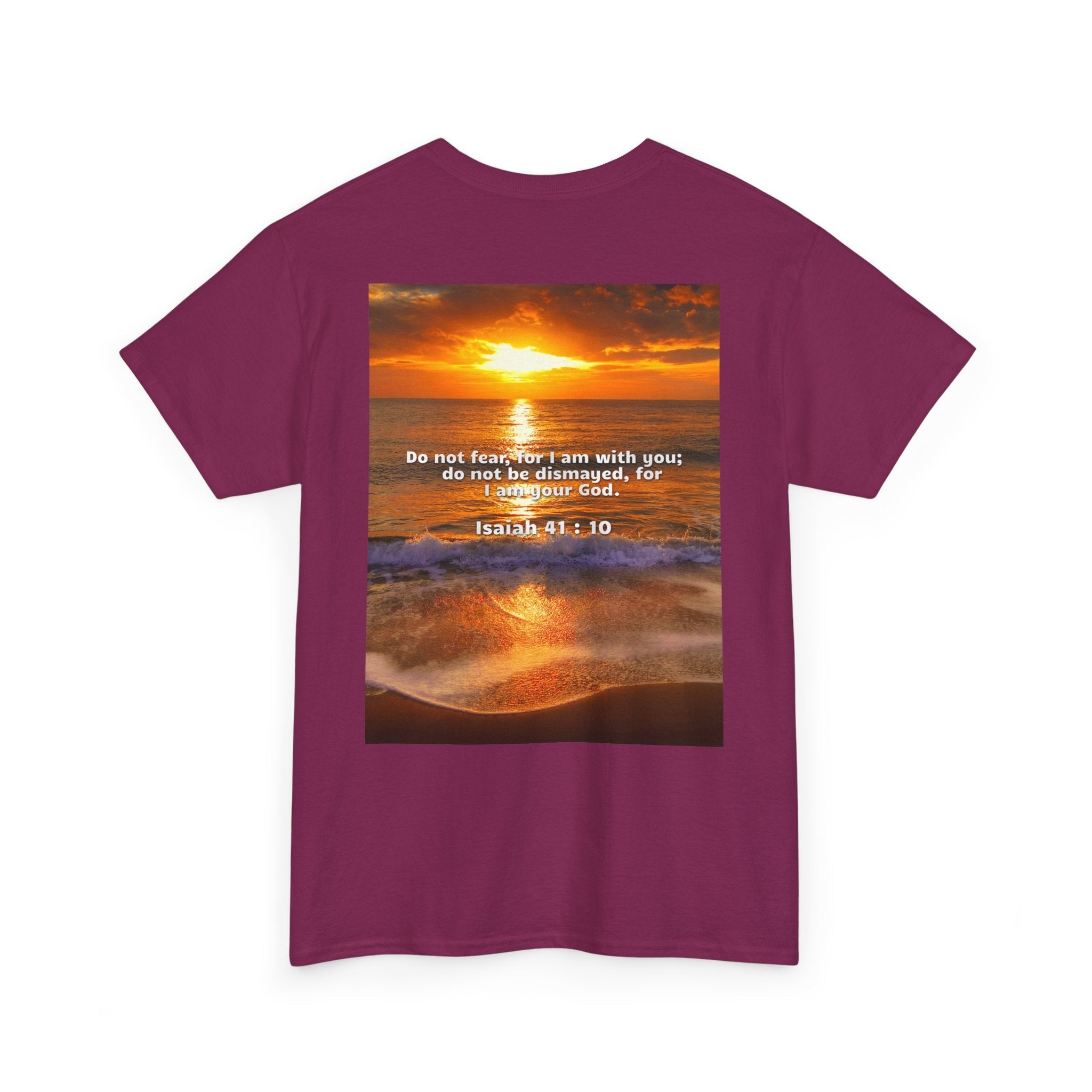 Bible Verse Unisex Tee -  Isaiah 41 : 10 Printify