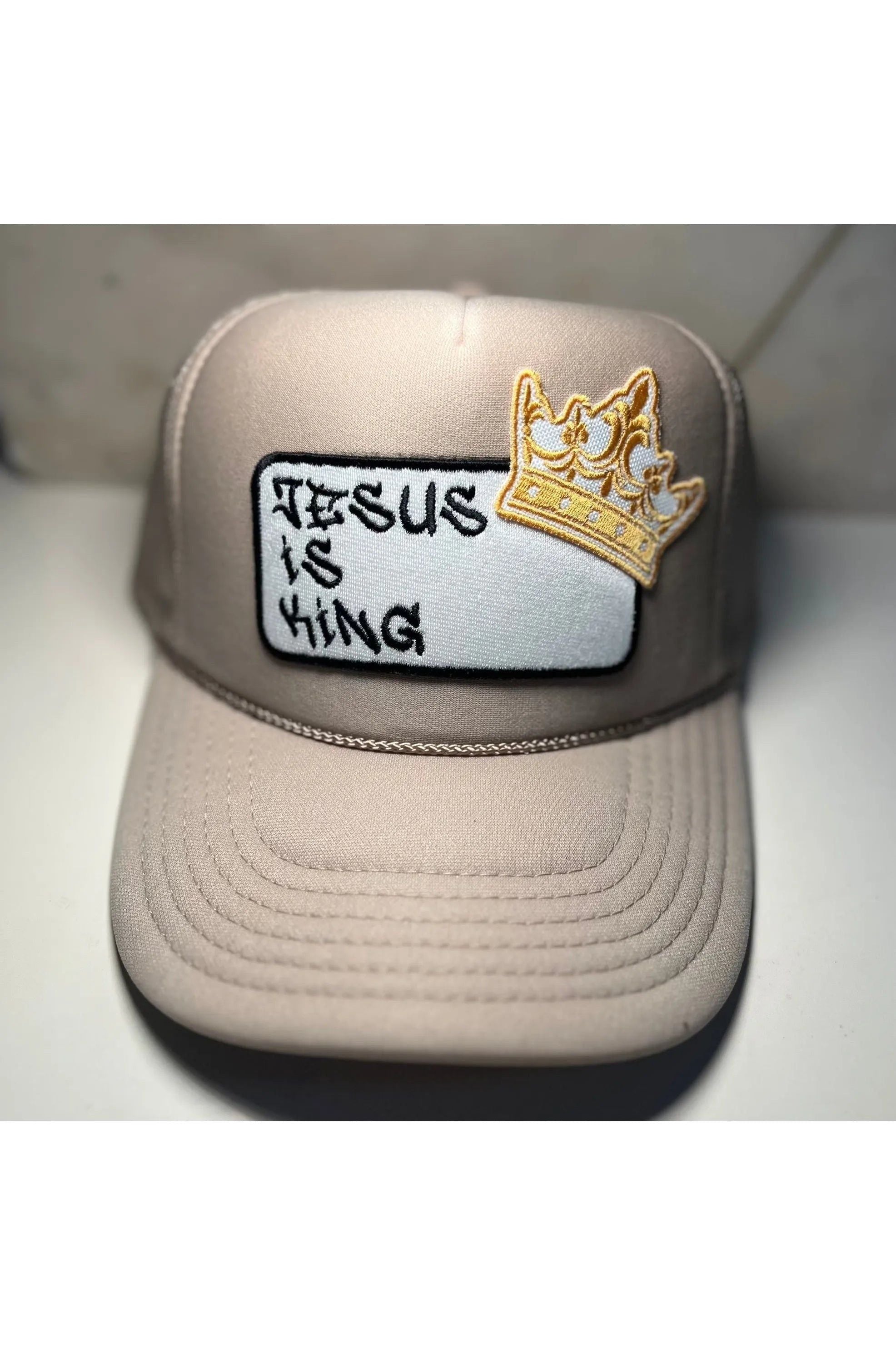 Jesus is King patch trucker hat -clearance Pretty Little Patriot