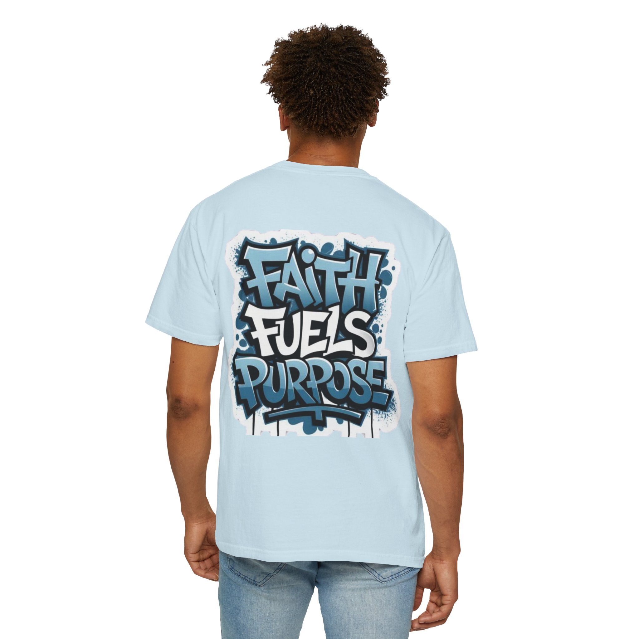 Faith Fuels Purpose T-shirt – Inspirational Christian T-shirt for Divine Drive & Unstoppable Belief Printify