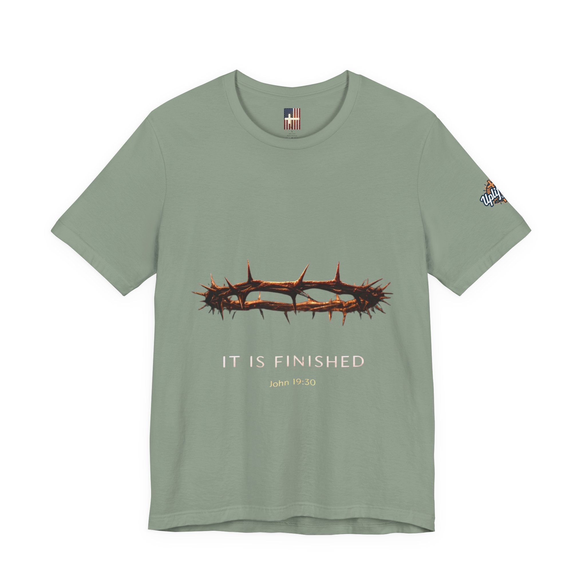 It Is Finished Crown of Thorns Tee — Christian John 19:30 Faith Shirt Printify