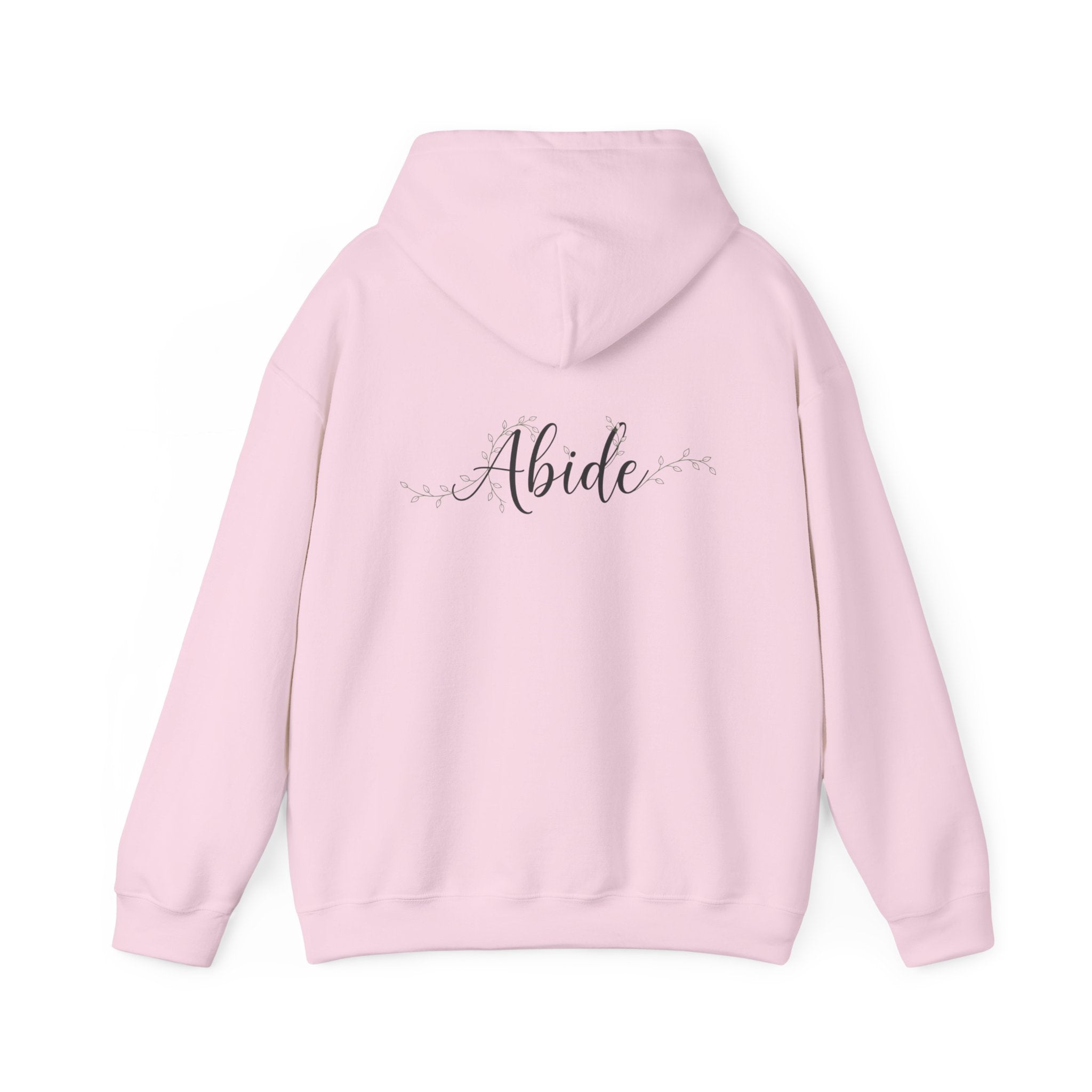 Abide Hoodie – Vine Wrapped John 15:5 Christian Hoodie for Cozy Devotion Printify