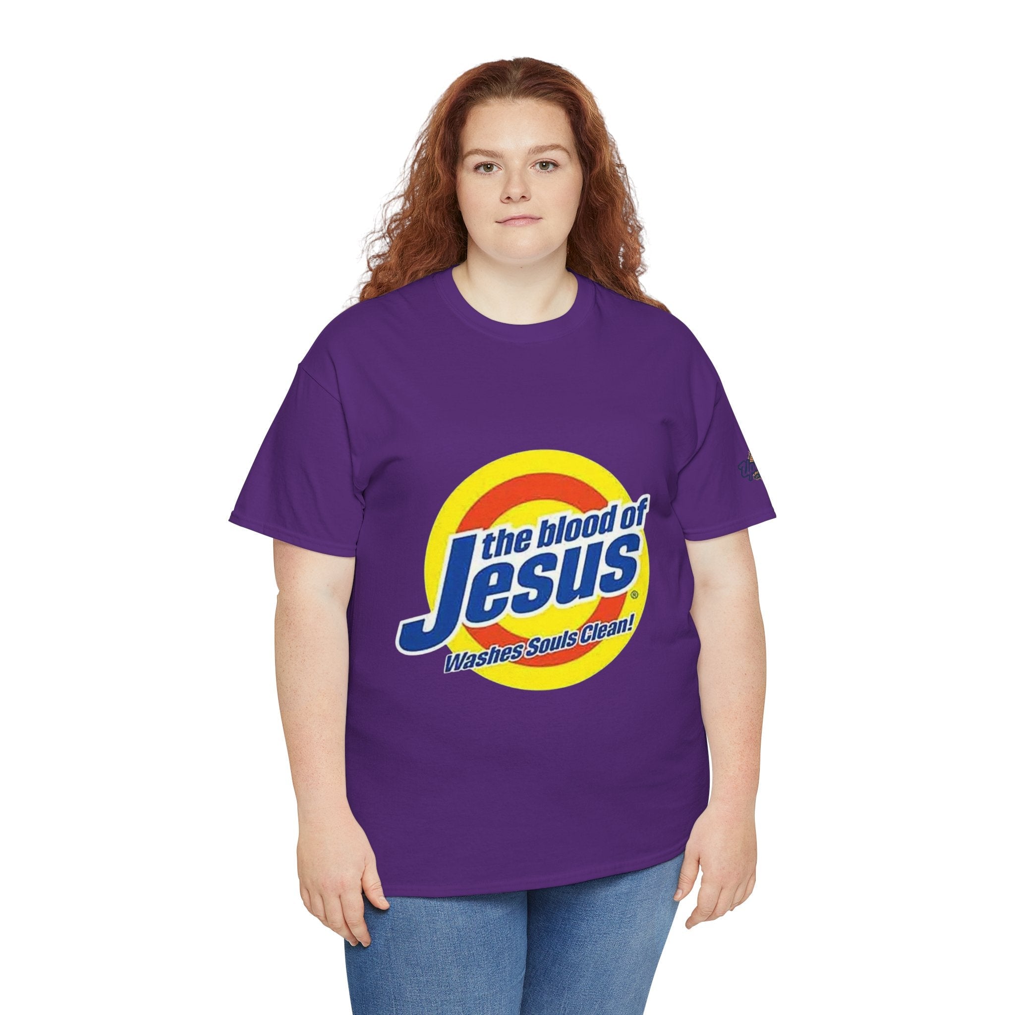 Blood of Jesus Washes Souls Clean T-shirt - Funny Tide Parody - Christian Faith T-shirt Printify