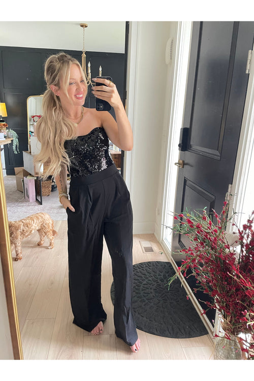 Black Sequin Jumpsuit Pretty Little Patriot