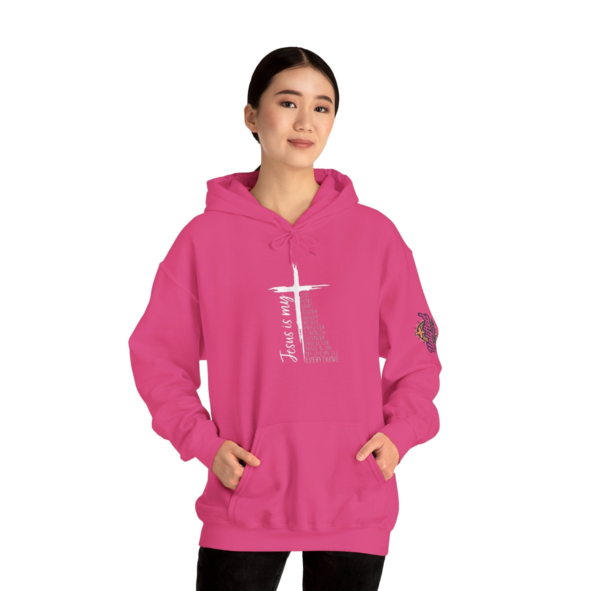 Jesus Is My Everything Hoodie – Cross List God King Lord Savior Christian Sweatshirt for Total Surrender Faith Printify