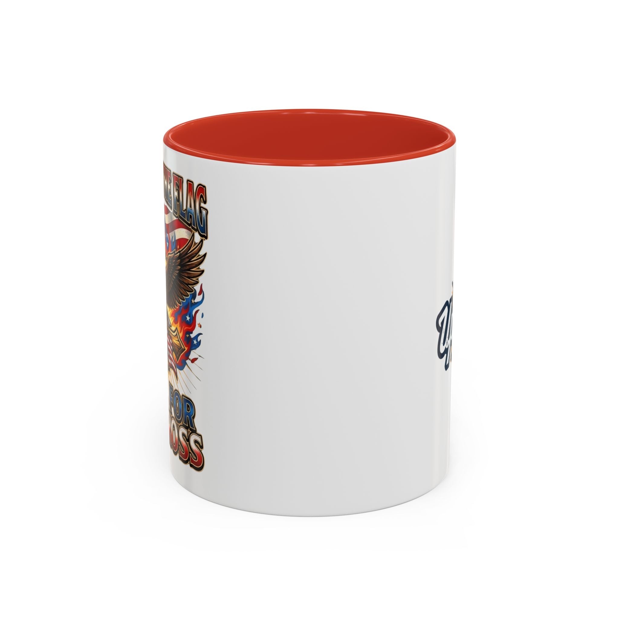 Patriotic Eagle Coffee Mug — "Stand for the Flag, Kneel for the Cross" (11/15oz) Printify
