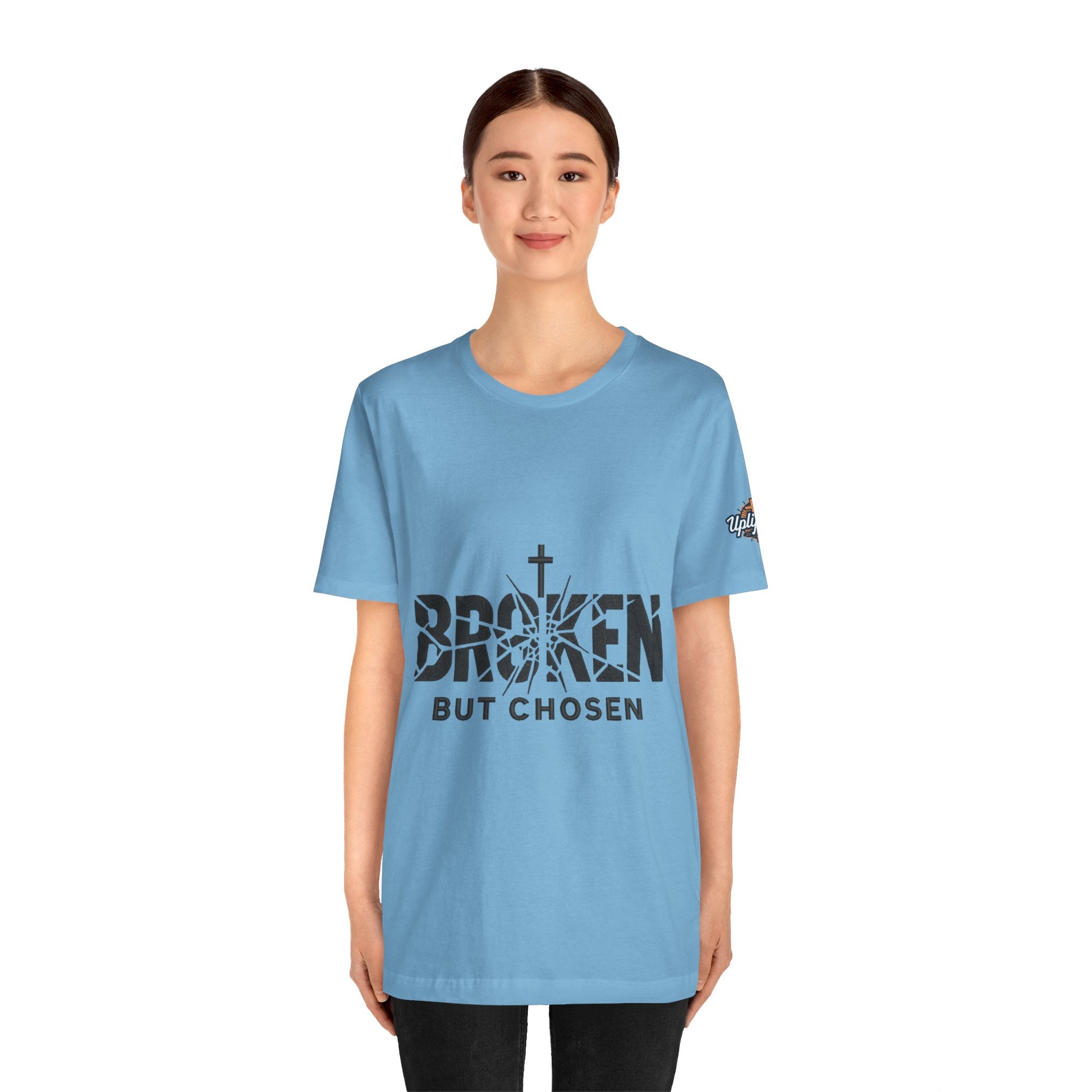 Broken But Chosen T-Shirt — Inspirational Faith Graphic Tee Printify
