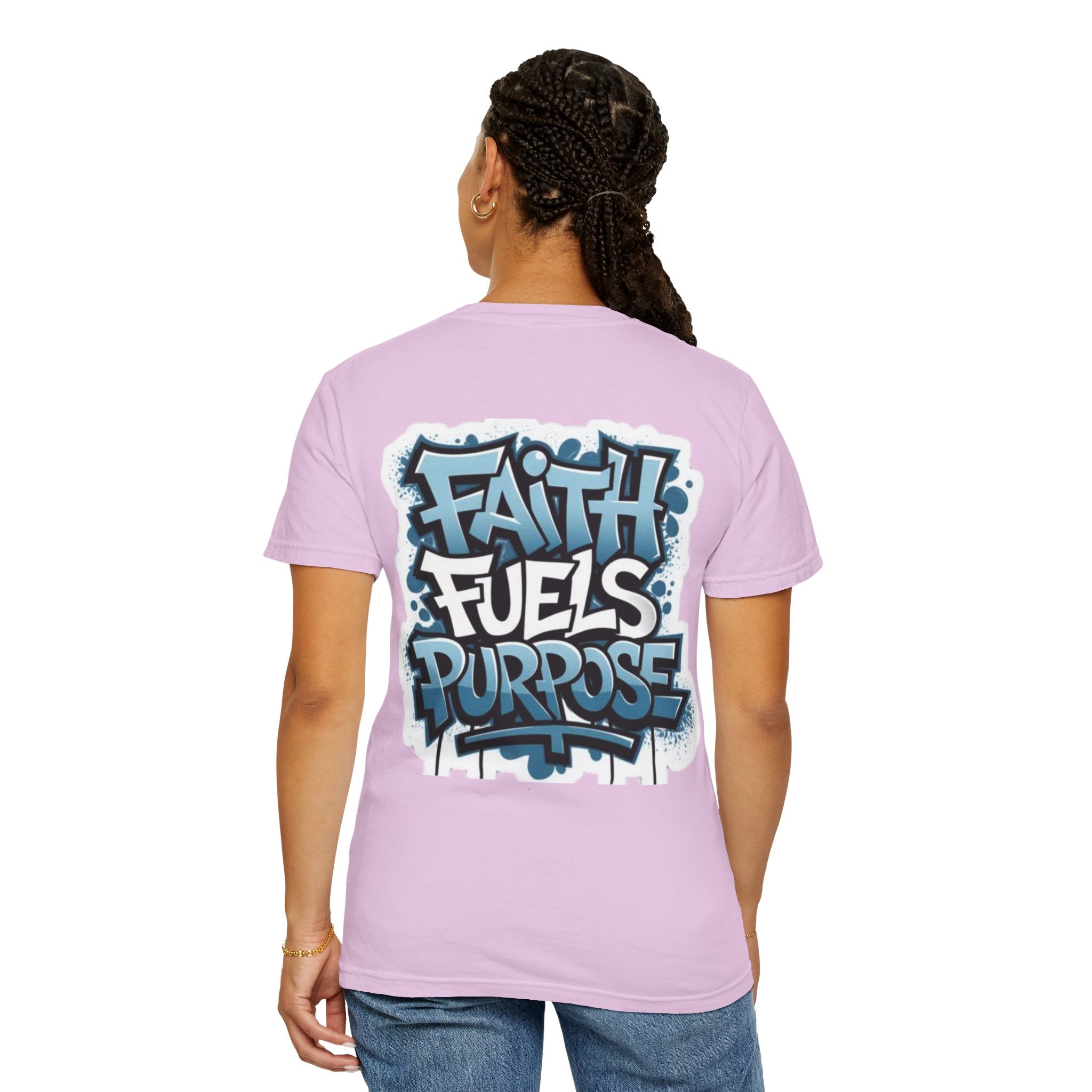 Faith Fuels Purpose T-shirt – Inspirational Christian T-shirt for Divine Drive & Unstoppable Belief Printify