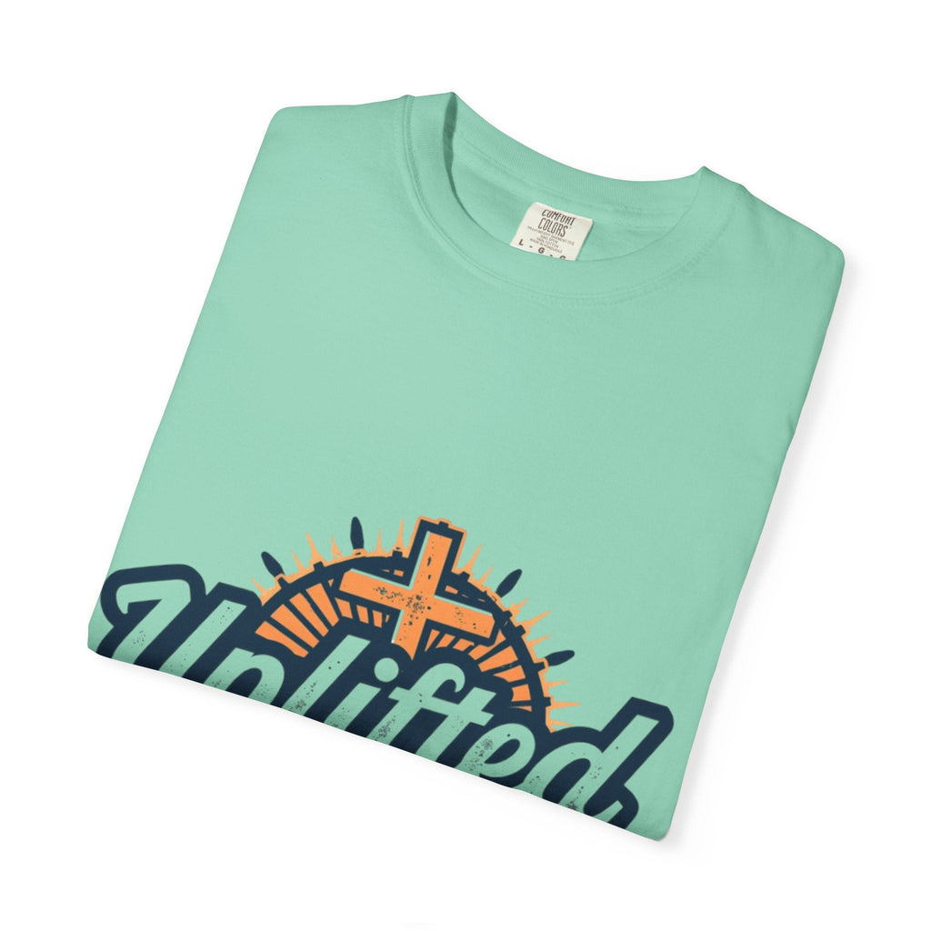 Uplifted Gear Christian T-Shirt – Bold Logo Faith Tee for Inspired Living Printify