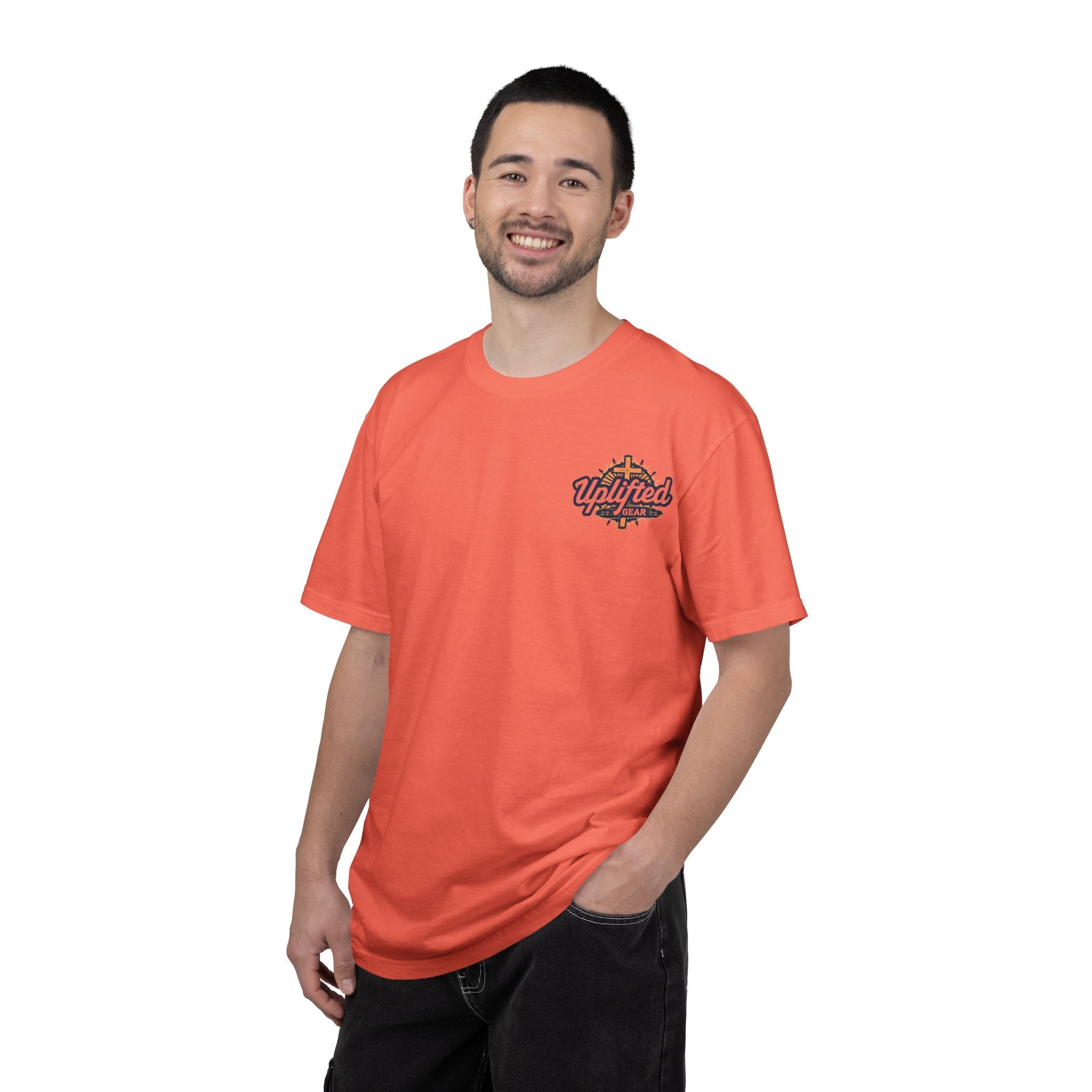 Jesus Is King T-shirt | Modern Typographic Cross Christian T-shirt Printify