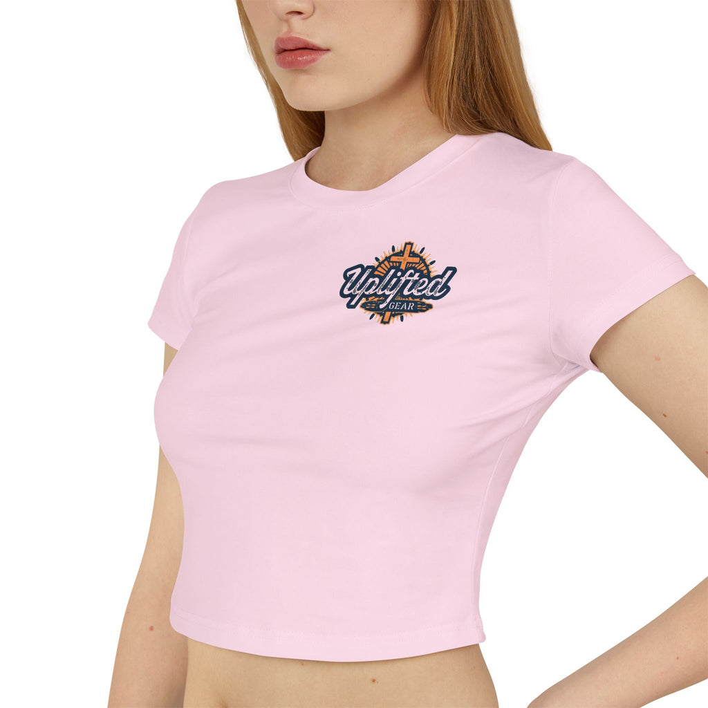 Women's Baby Tee - Phillipians 4:13 Bible Verse Religious Design Printify