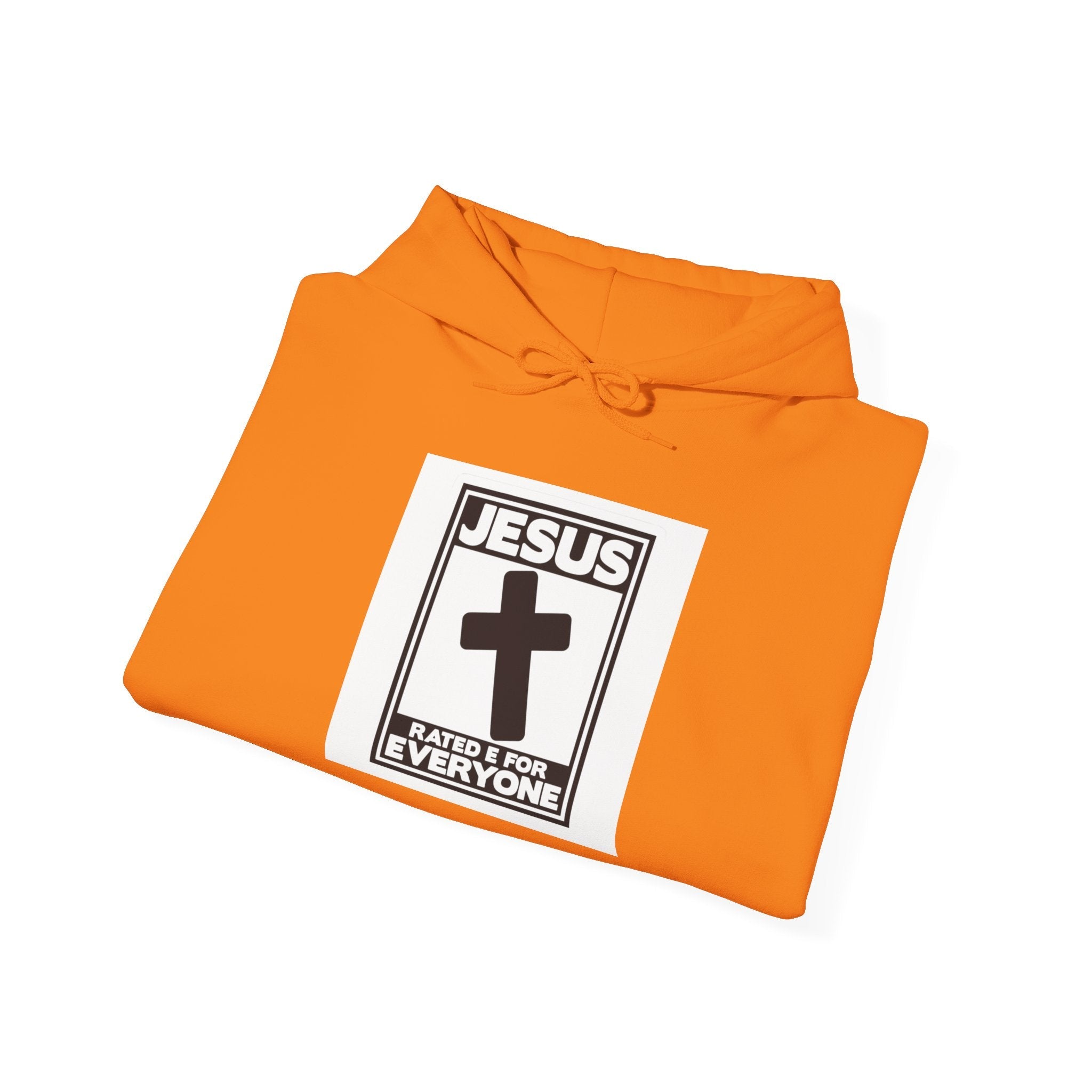 Jesus, Rated E for Everyone Hoodie - Gamer Faith Hoodie - Christian Video Game Parody Printify