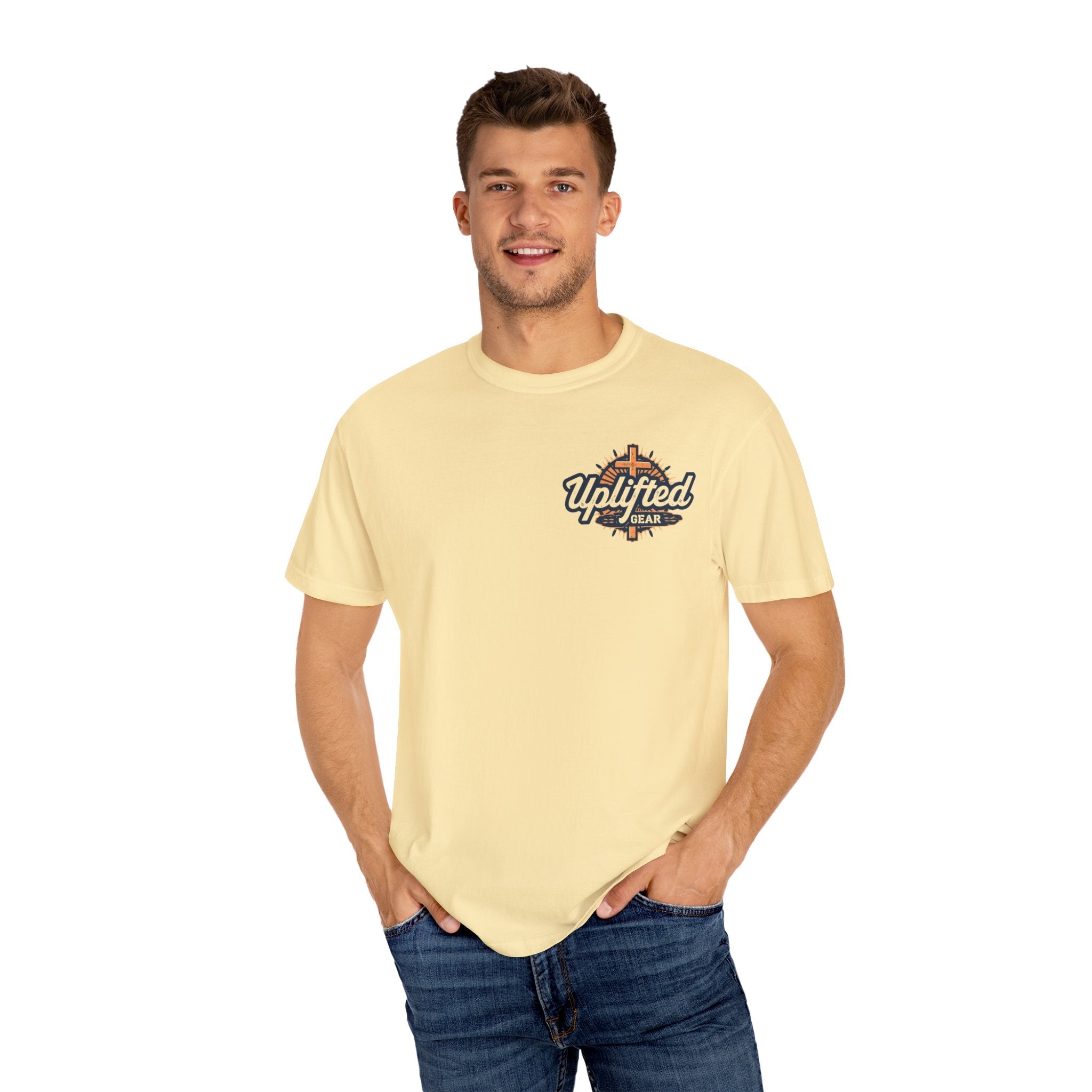 Trust in The Lord Proverbs 3:5-6 Biblical Design Unisex Garment-Dyed T-shirt Printify
