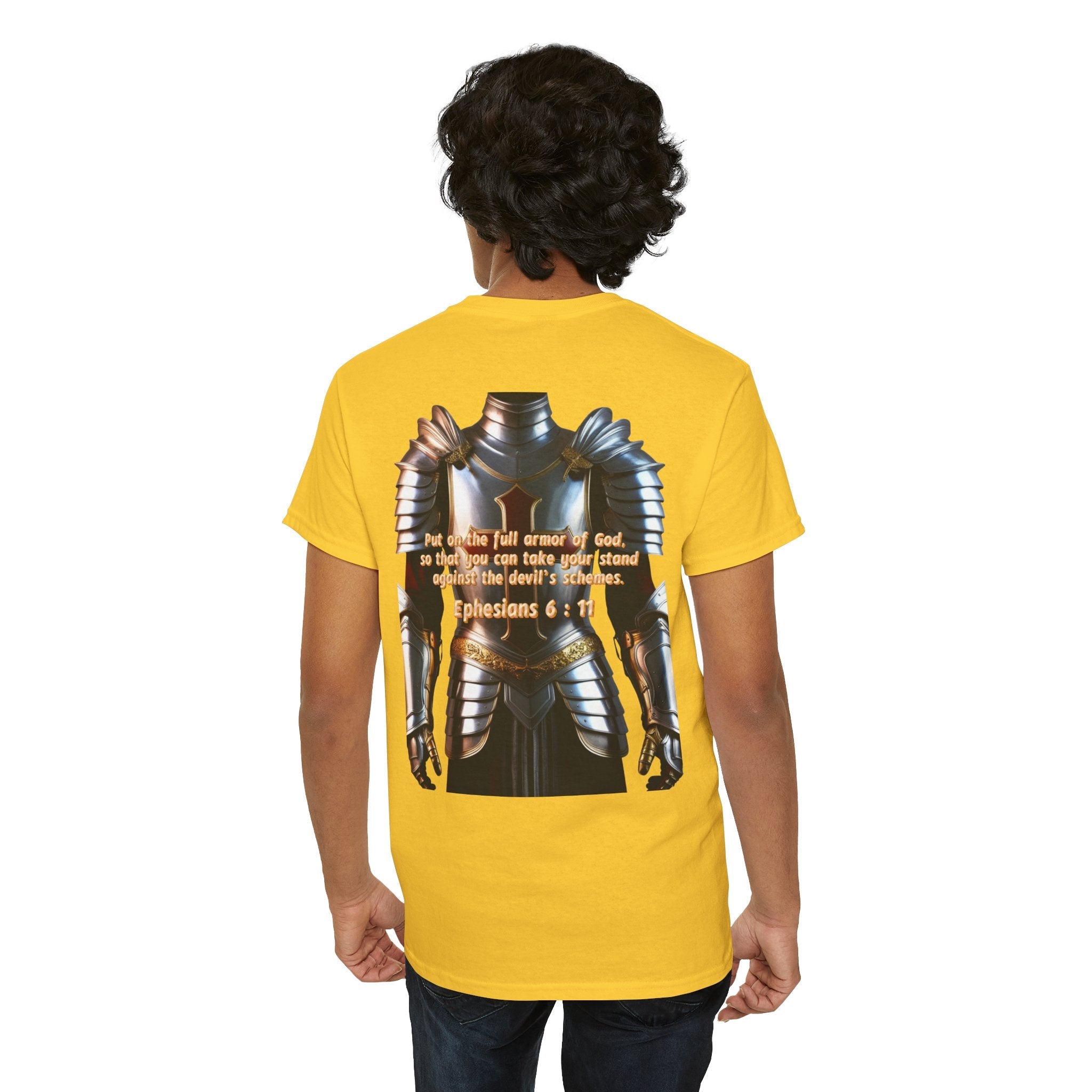 Religious Graphic Armor Of God Design - Unisex Heavy Cotton Tee Printify