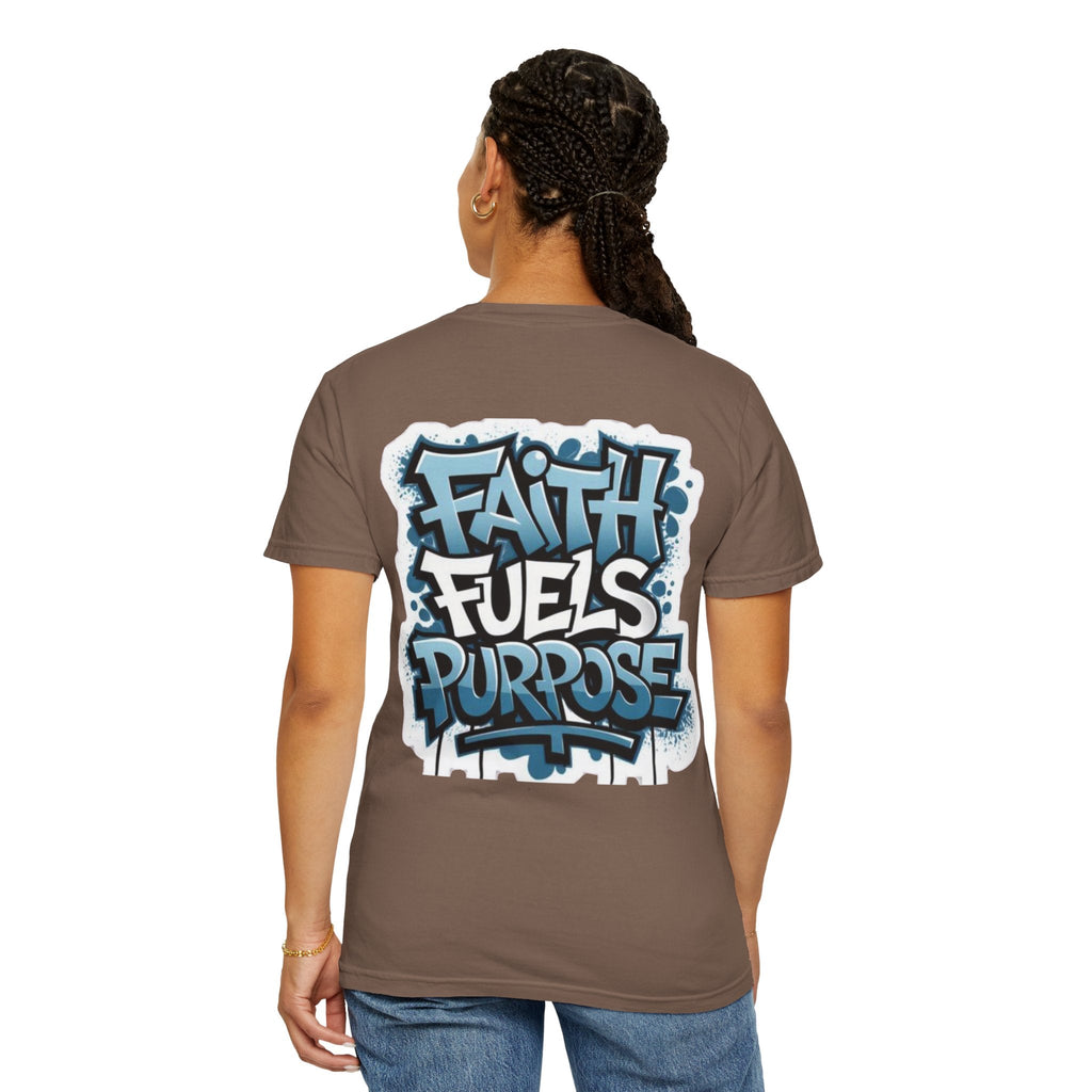 Faith Fuels Purpose T-shirt – Inspirational Christian T-shirt for Divine Drive & Unstoppable Belief Printify