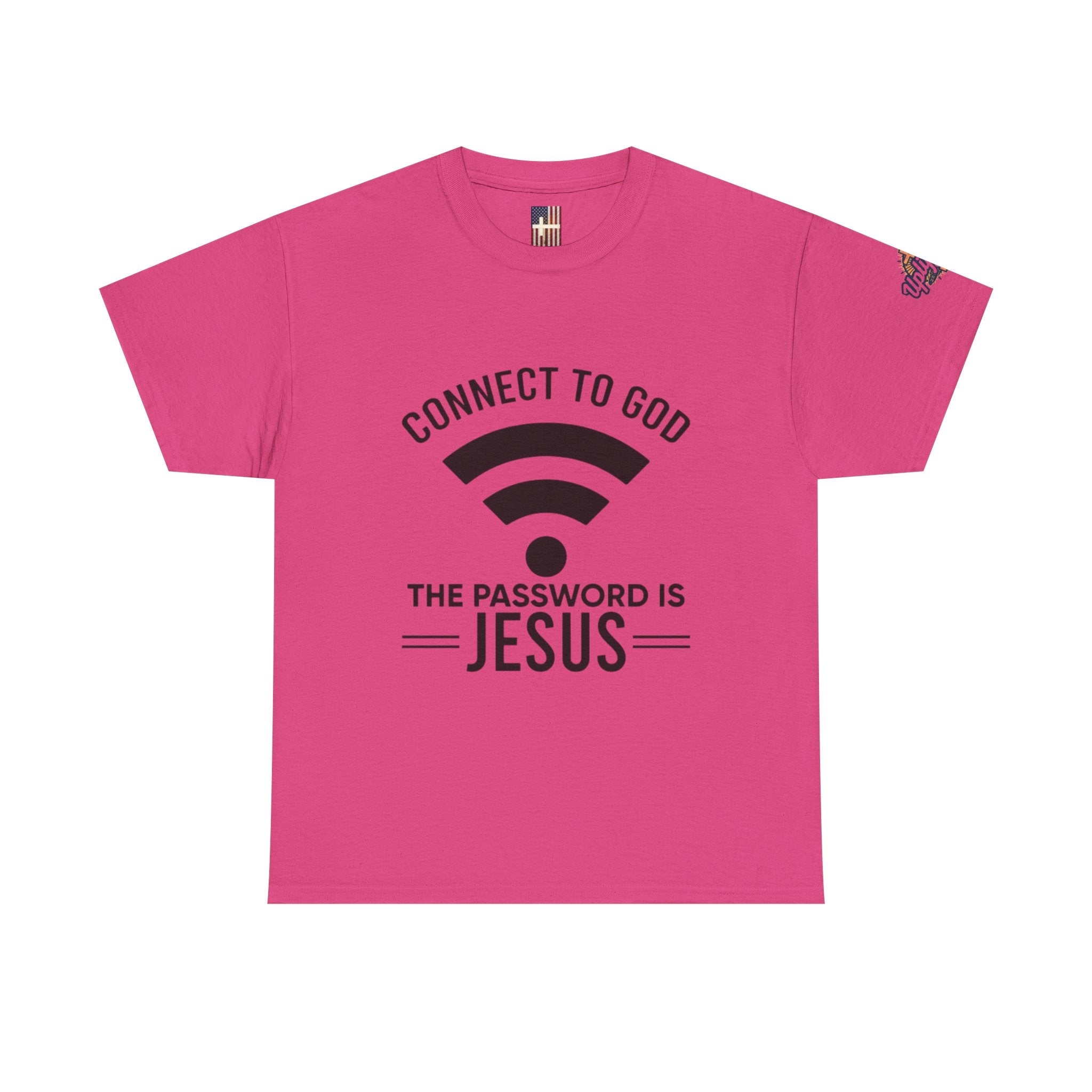 Connect to God T-shirt - WIFI Password is Jesus - Funny Christian Faith T-shirt Printify