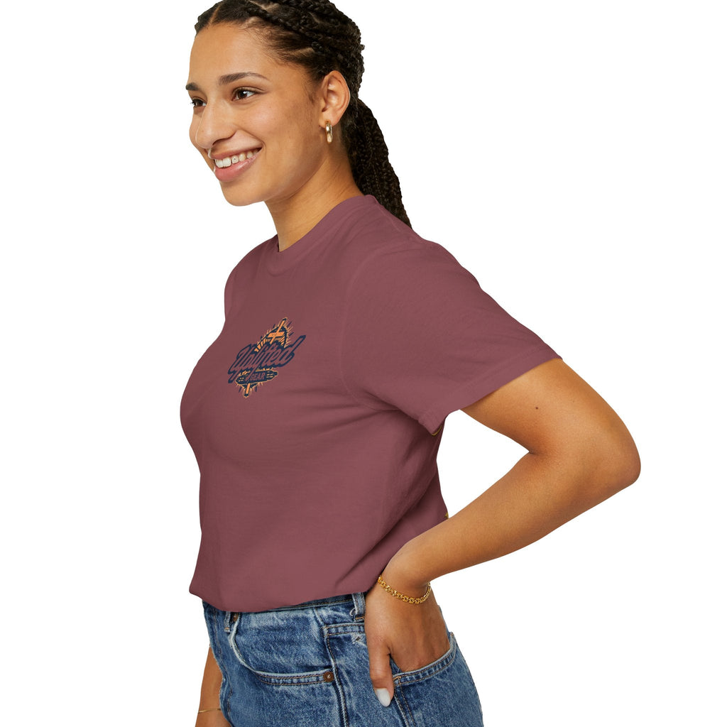 ✨ Chosen. Loved. Redeemed. – Elegant Christian T-Shirt | Gold Foil Faith Tee | Subtle Cross & Heart Design | Inspirational Bible Verse Apparel by Uplifted Gear Printify