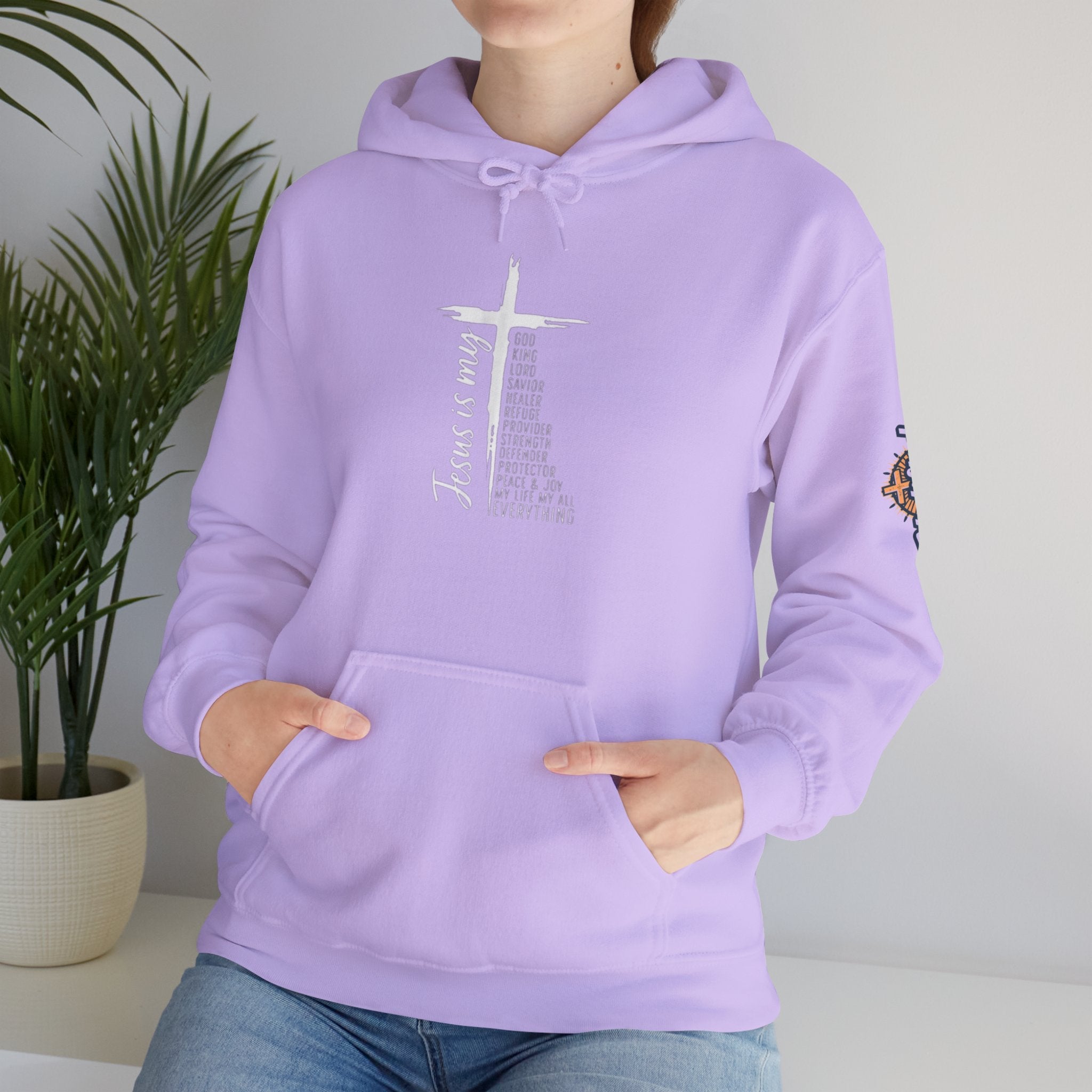 Jesus Is My Everything Hoodie – Cross List God King Lord Savior Christian Sweatshirt for Total Surrender Faith Printify