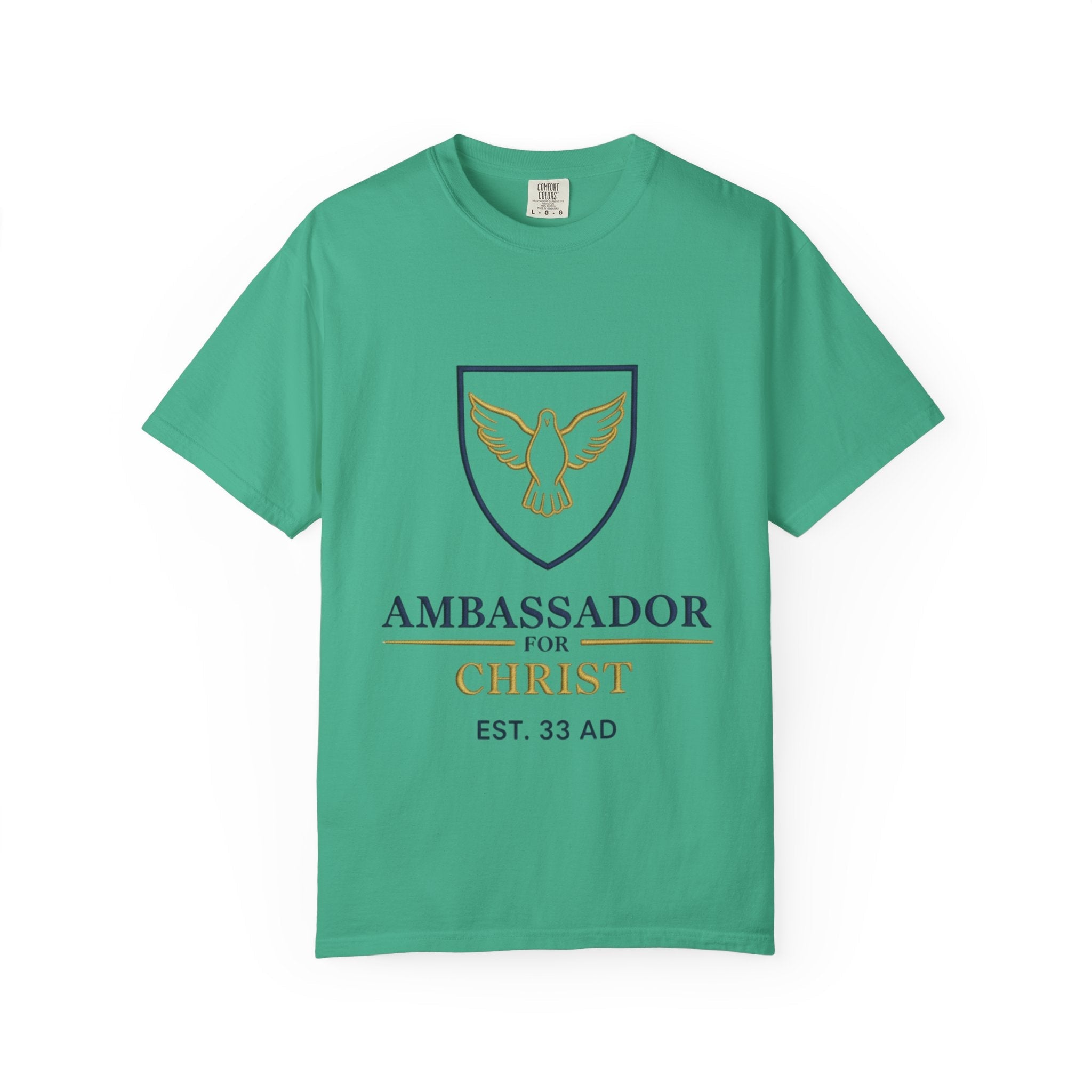 Ambassador for Christ T-Shirt – Established 33 AD Christian Tee for Bold Faith Printify