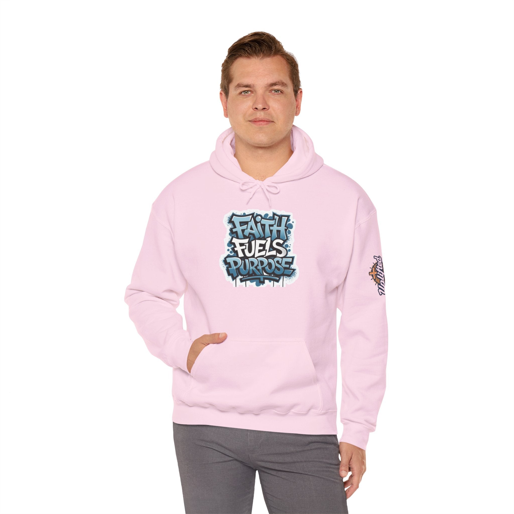 Faith Fuels Purpose Hoodie – Inspirational Christian Sweatshirt for Divine Drive & Unstoppable Belief Printify